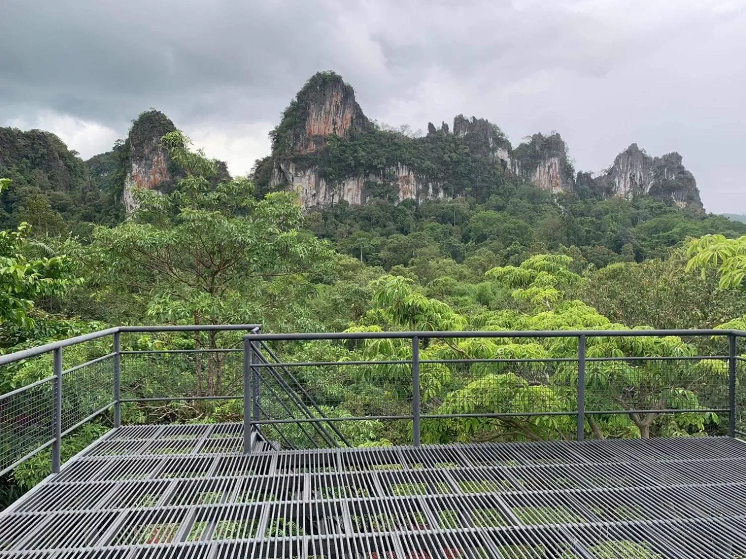 Natural landscape in Khao Sok Tree House Resort