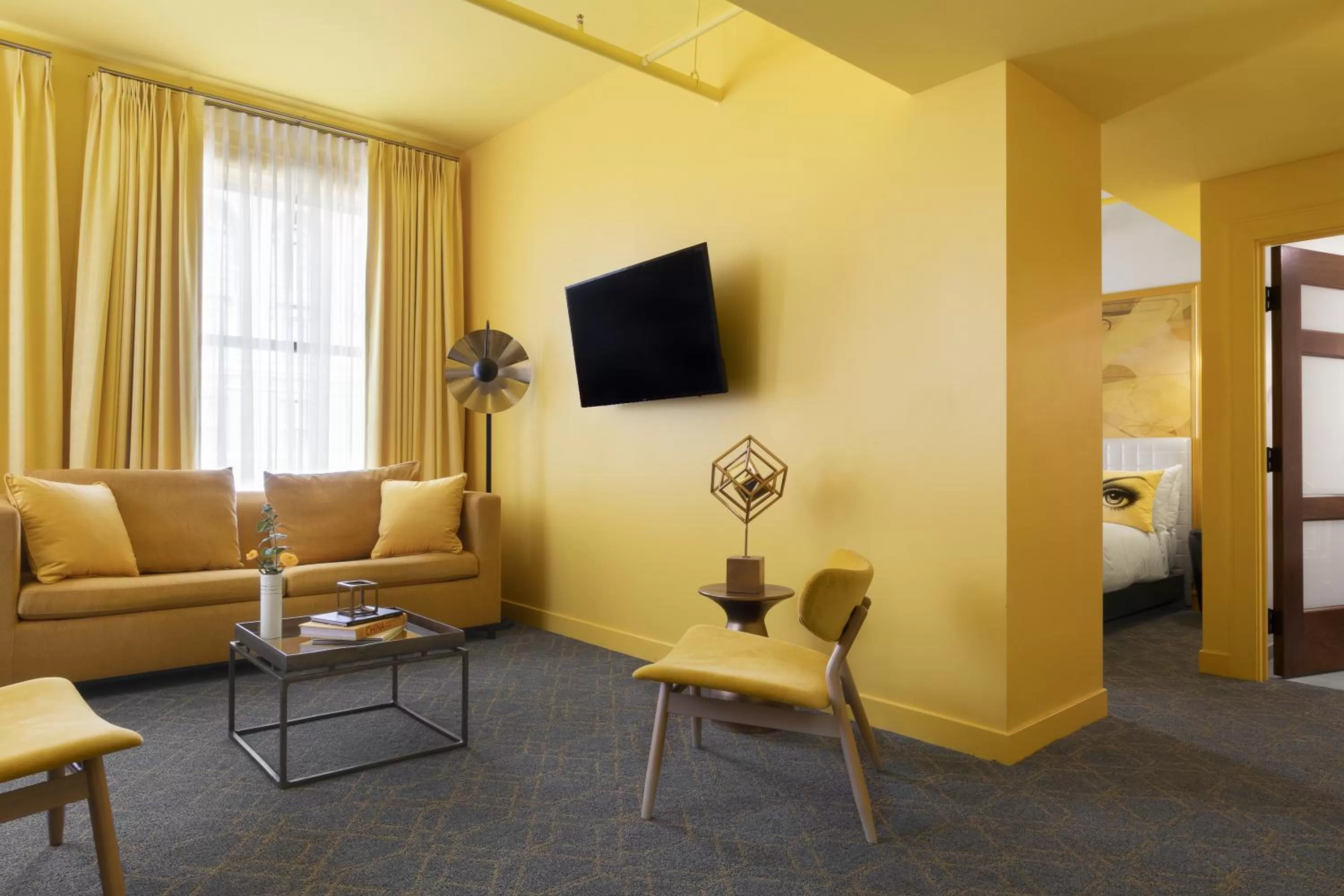 TV and multimedia in Angad Arts Hotel St Louis, Tapestry Collection by Hilton