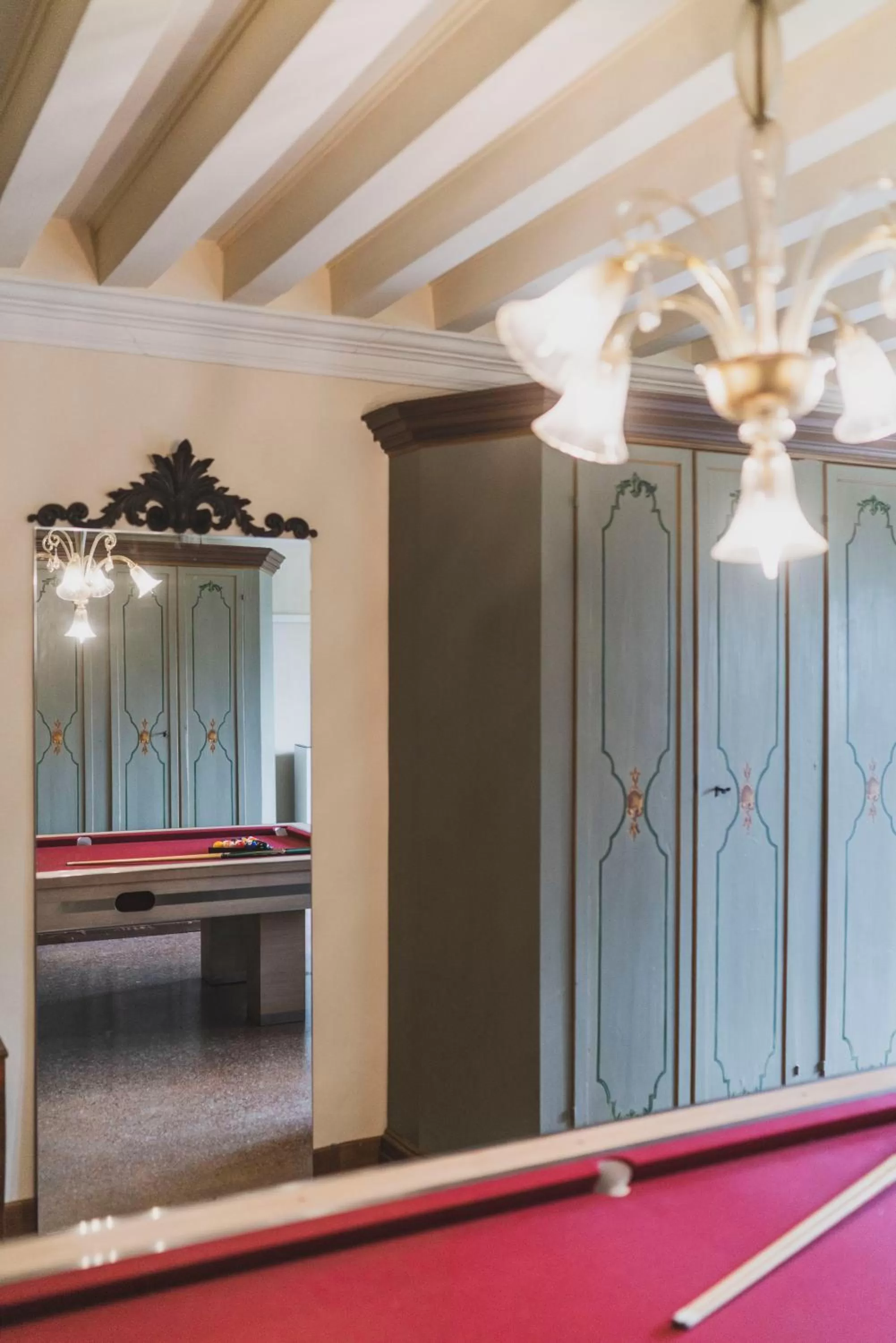 Billiards in Villa Stecchini