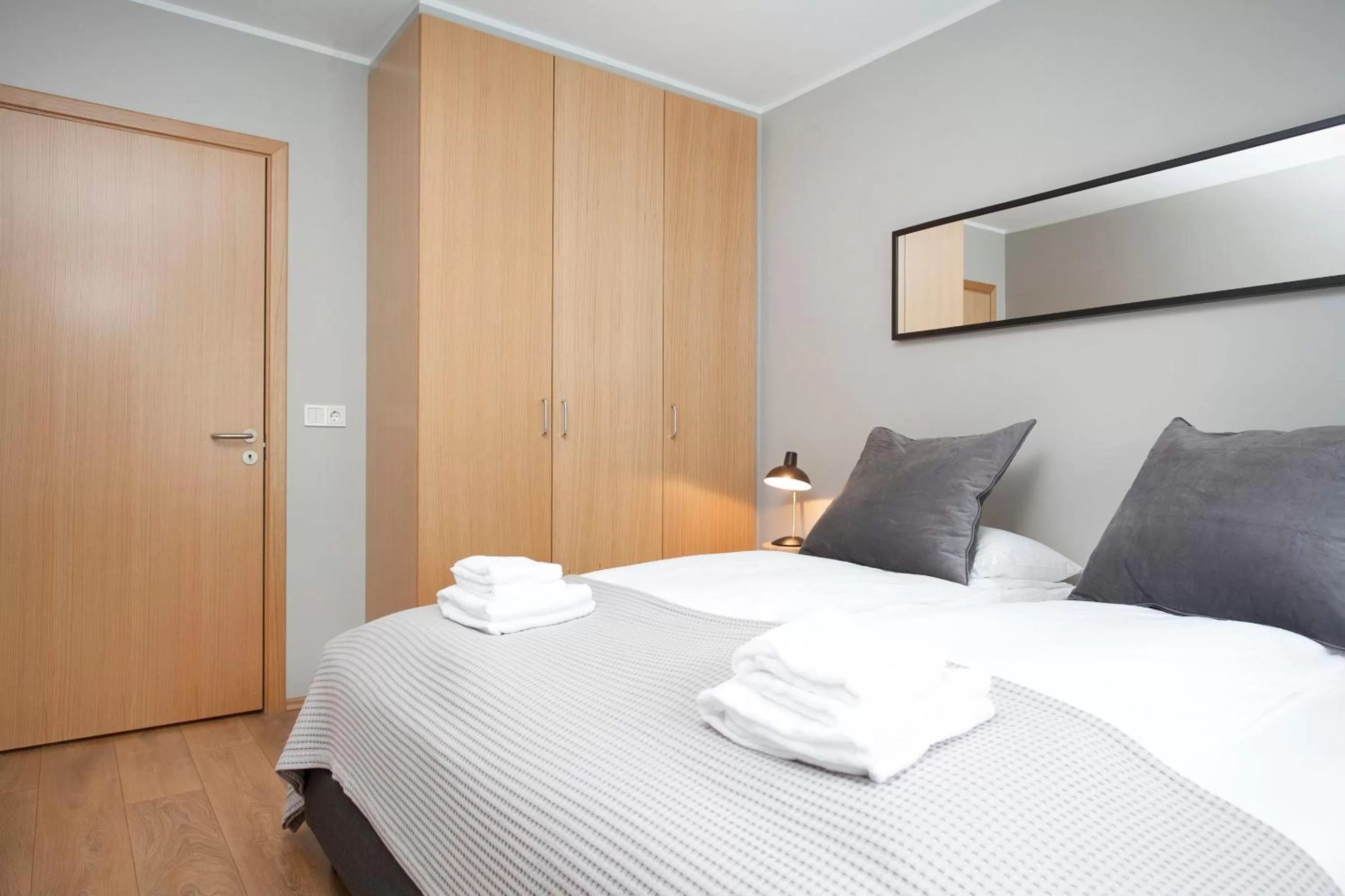 Bed in Tyr Apartments by Heimaleiga