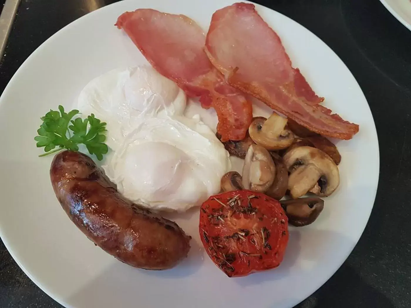 English/Irish breakfast, Food in Treherne House & The Malvern Retreat