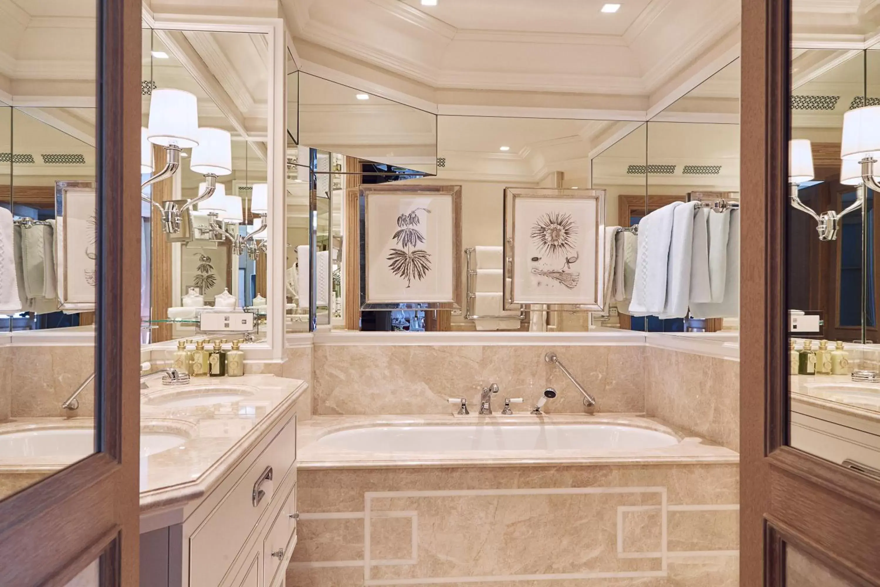 Bathroom in Badrutt's Palace Hotel St Moritz