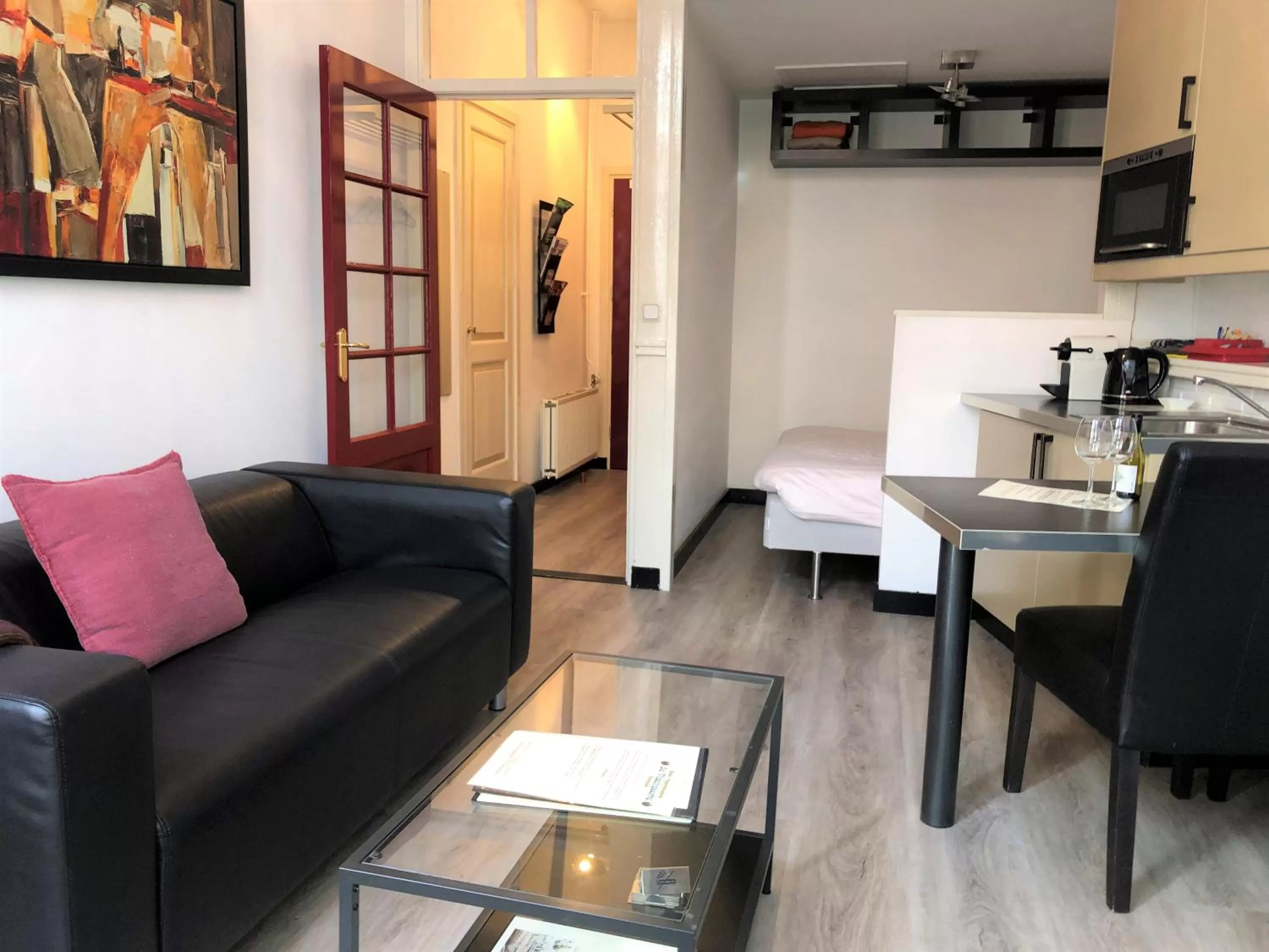 Seating area in Hotel de Vischpoorte, centrum Deventer en aan de IJssel