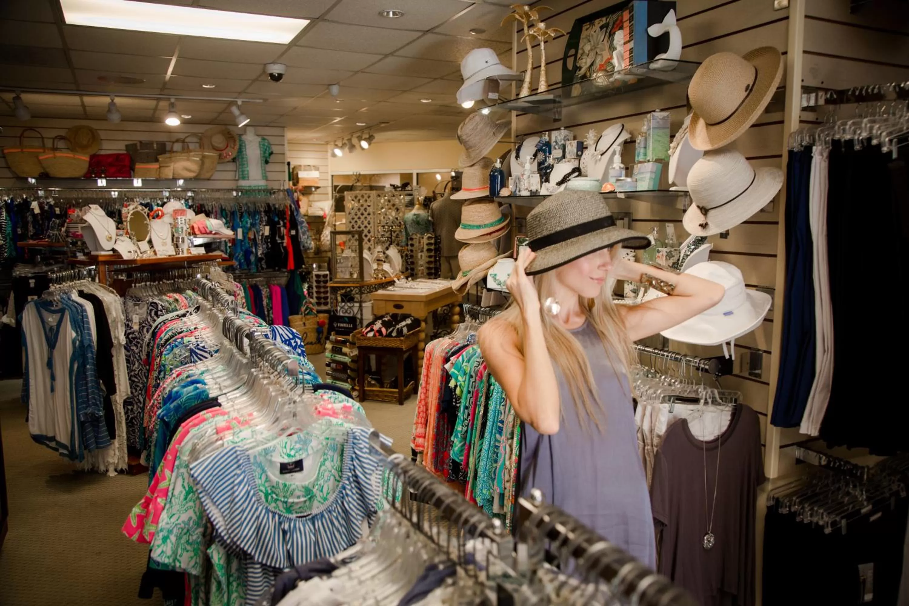 On-site shops in The Lago Mar Beach Resort and Club