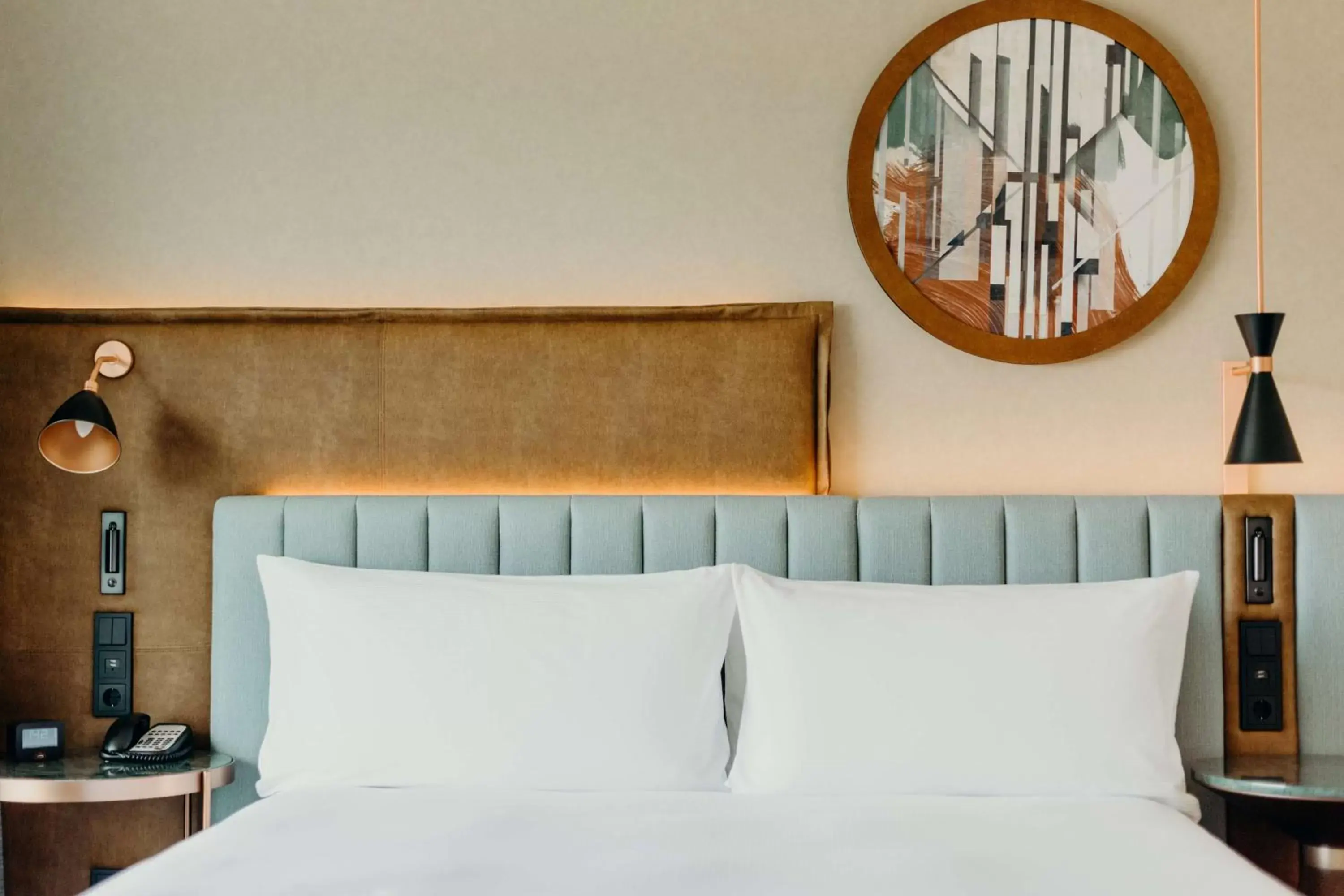 Bed in Hilton Frankfurt City Centre Bed in Hilton Frankfurt City Centre