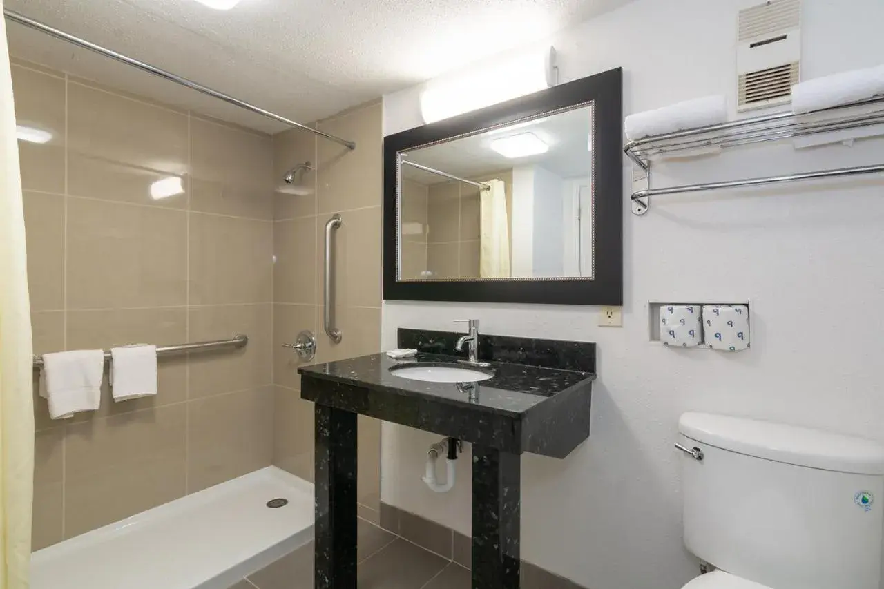 Bathroom in Studio 6-Fort Worth, TX - West Medical Center