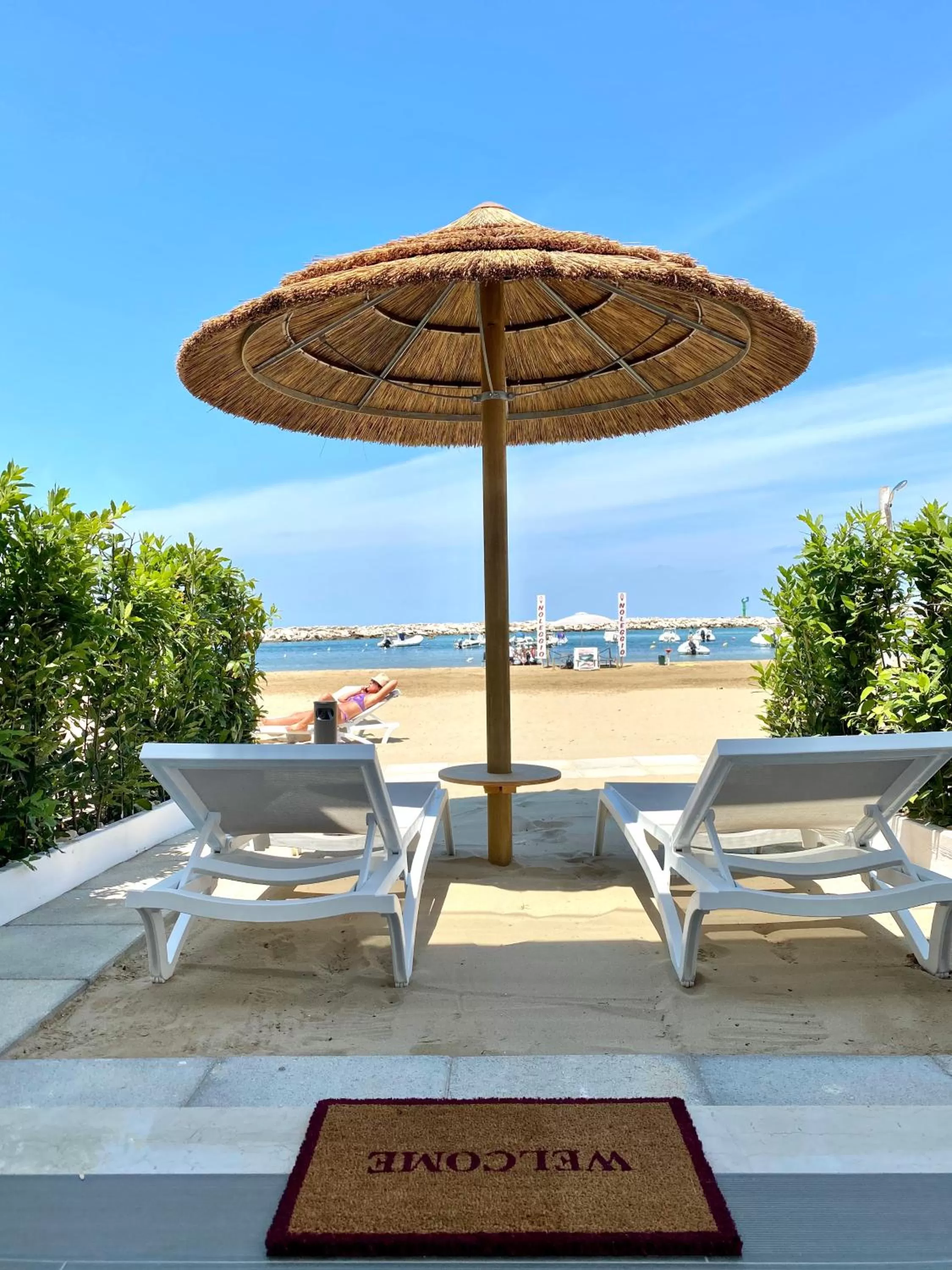 sunbed in Marina Bay Suites