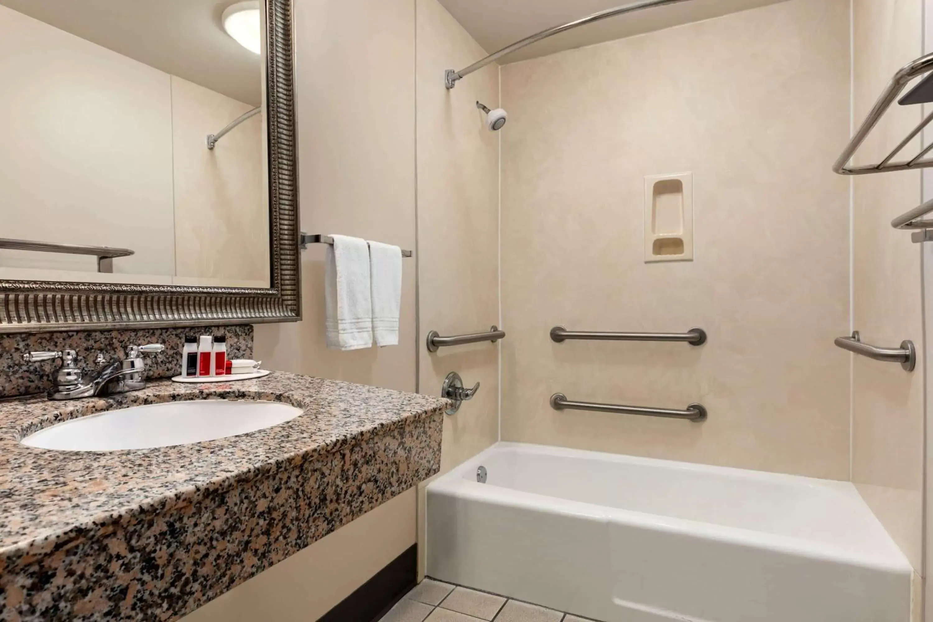Bathroom in Hotel Bo, a Days Inn by Wyndham Chattanooga Downtown