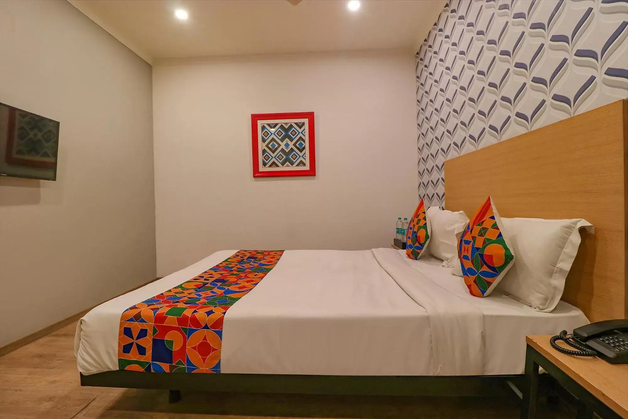 Bed in FabHotel Chattarpur Enclave - Opposite Tivoli Garden Bed in FabHotel Chattarpur Enclave - Opposite Tivoli Garden