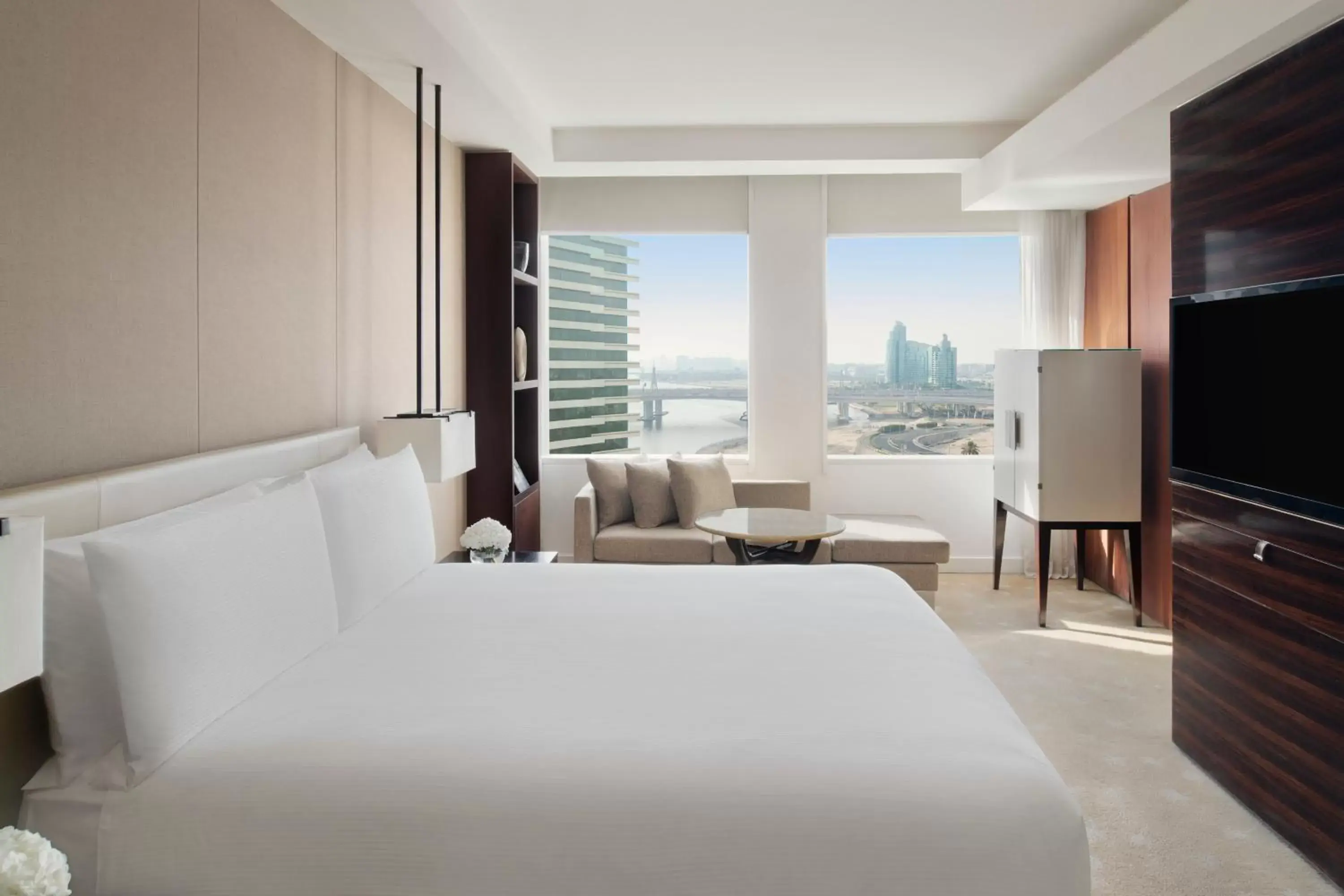Bed in InterContinental Dubai Festival City, an IHG Hotel