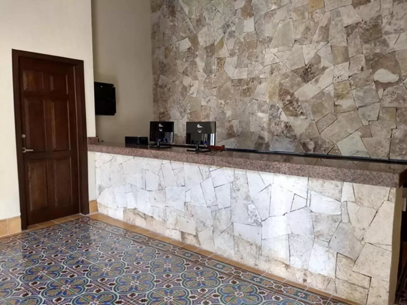 Lobby or reception in Hotel Catedral Valladolid Yucatan