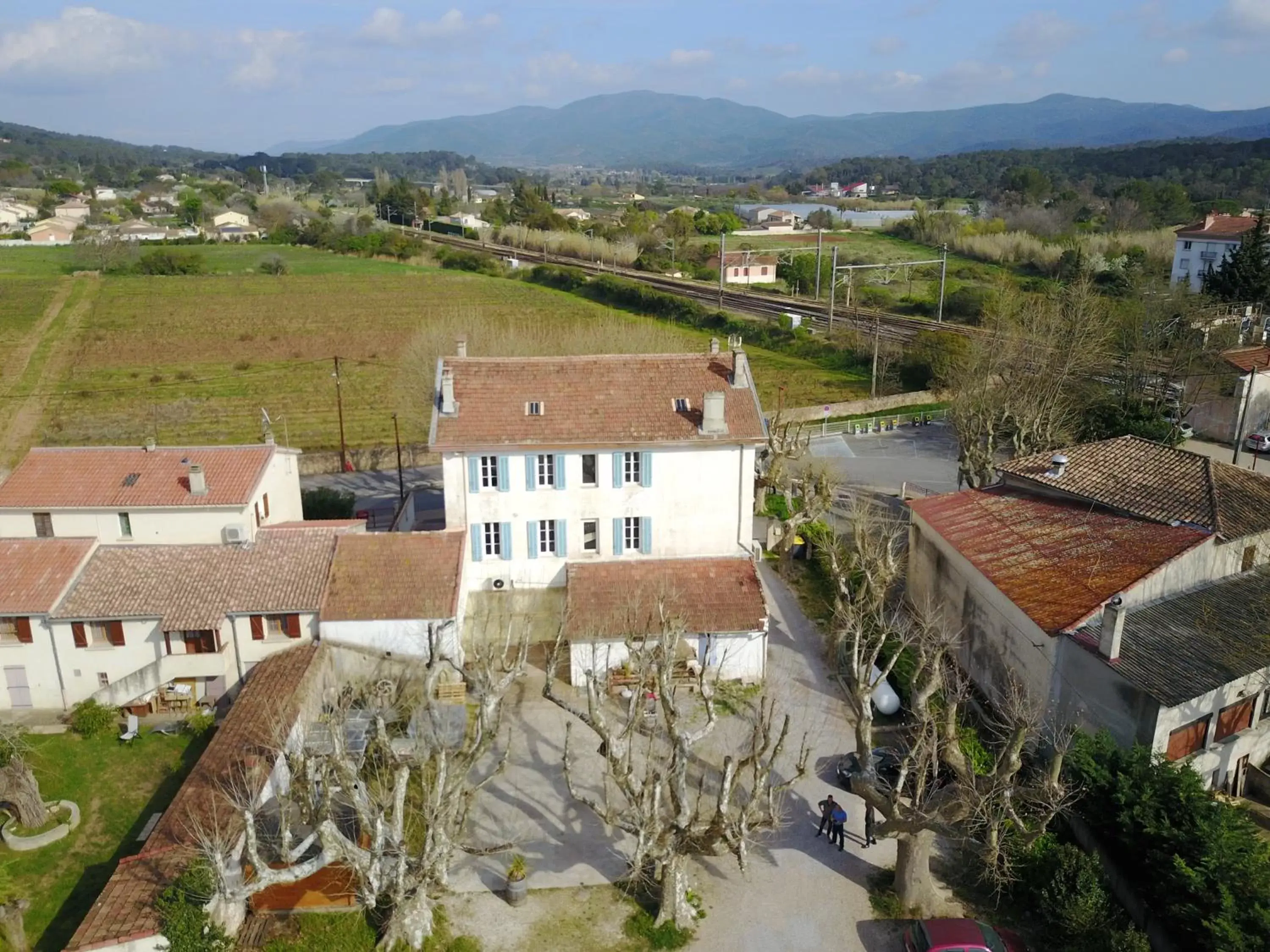 Landmark view, Bird's-eye View in Hotel Restaurant Le Castel Fleuri