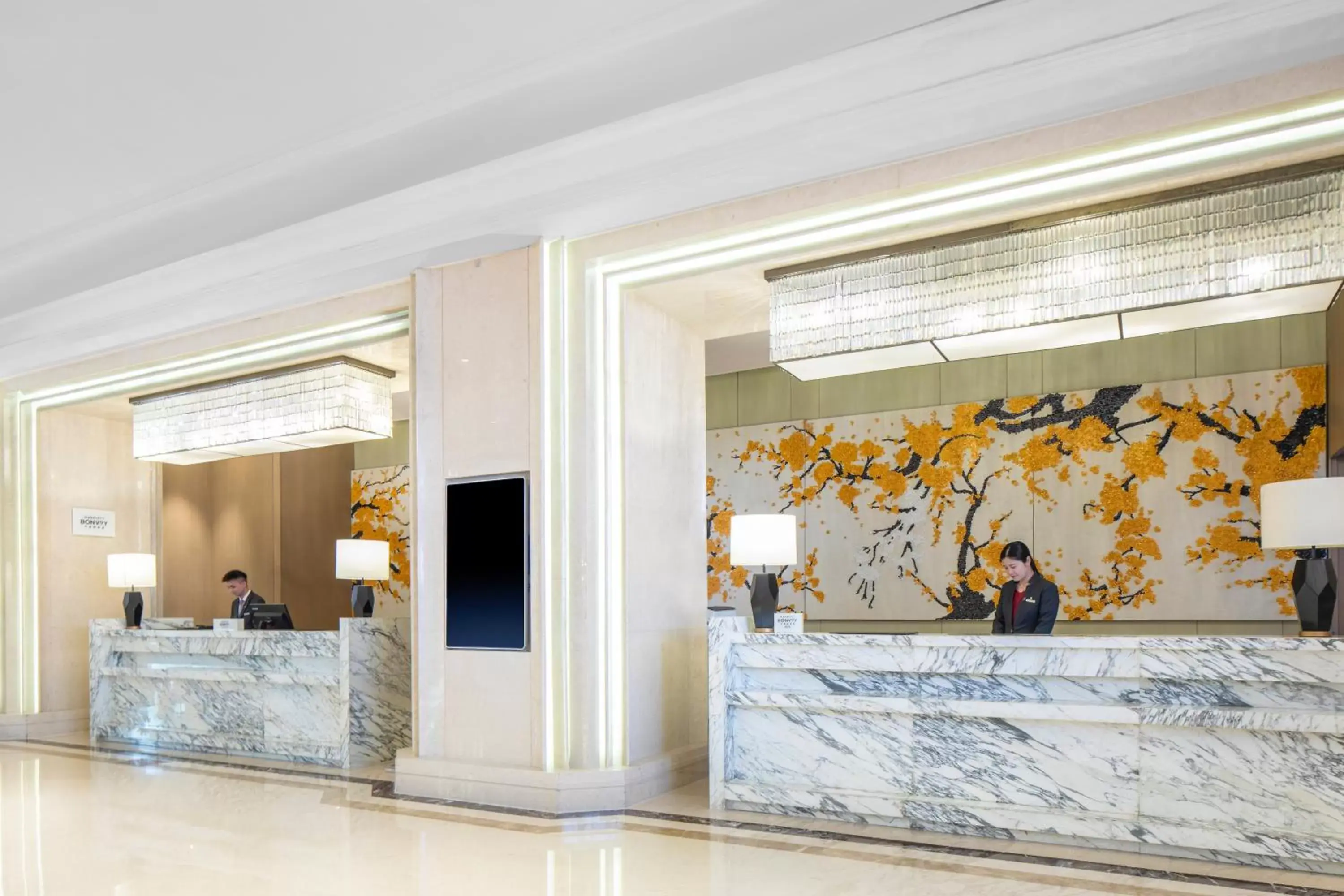 Lobby or reception, Lobby/Reception in Zhejiang Taizhou Marriott Hotel