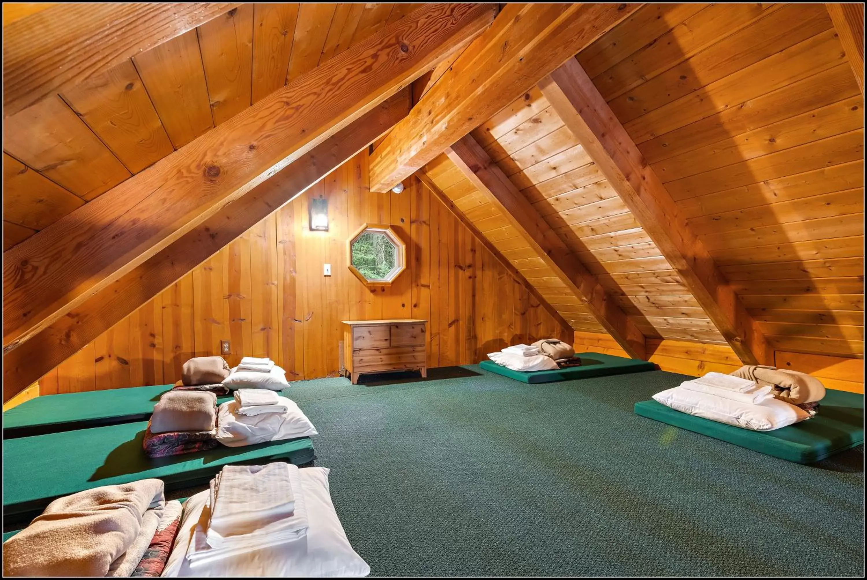 Bed in Brundage Bungalows