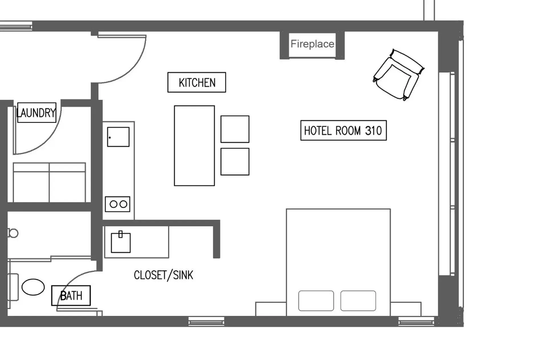 Floor Plan in Silverbow Inn & Suites