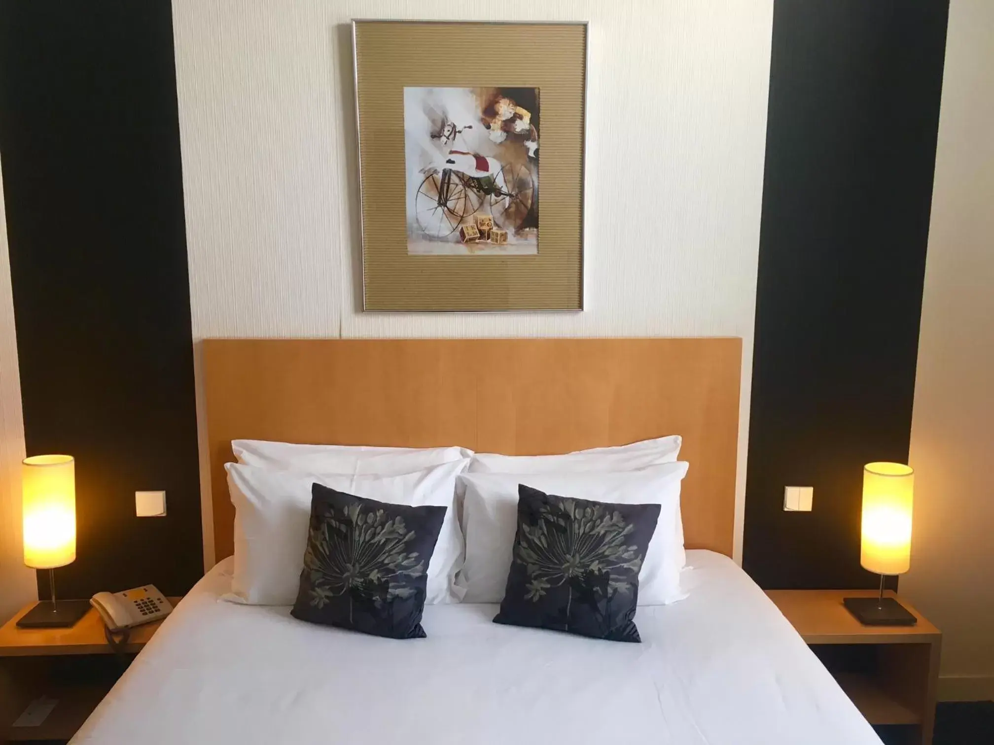 River view, Bed in Best Western Adagio Saumur