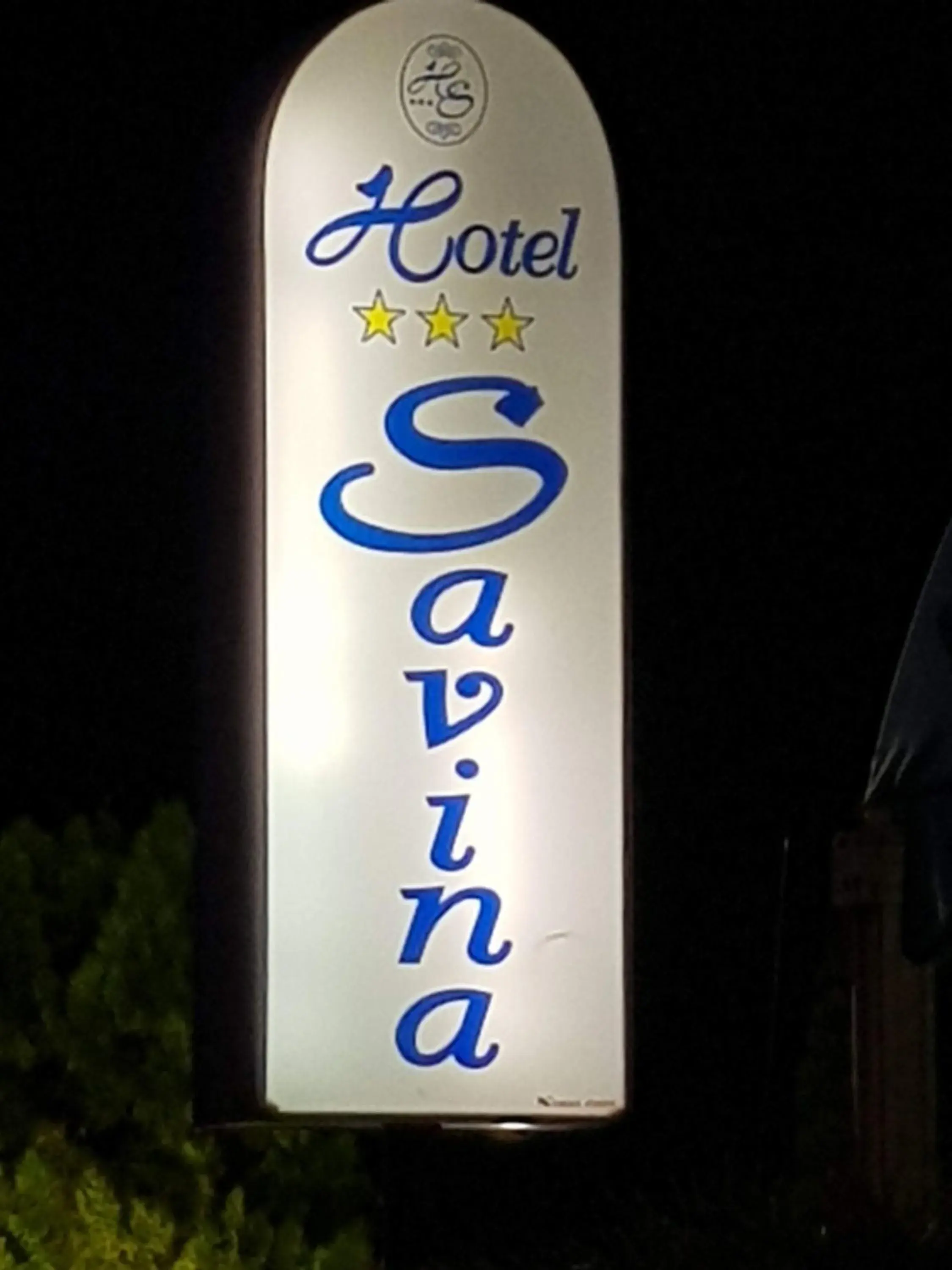 Property logo or sign in Hotel Savina