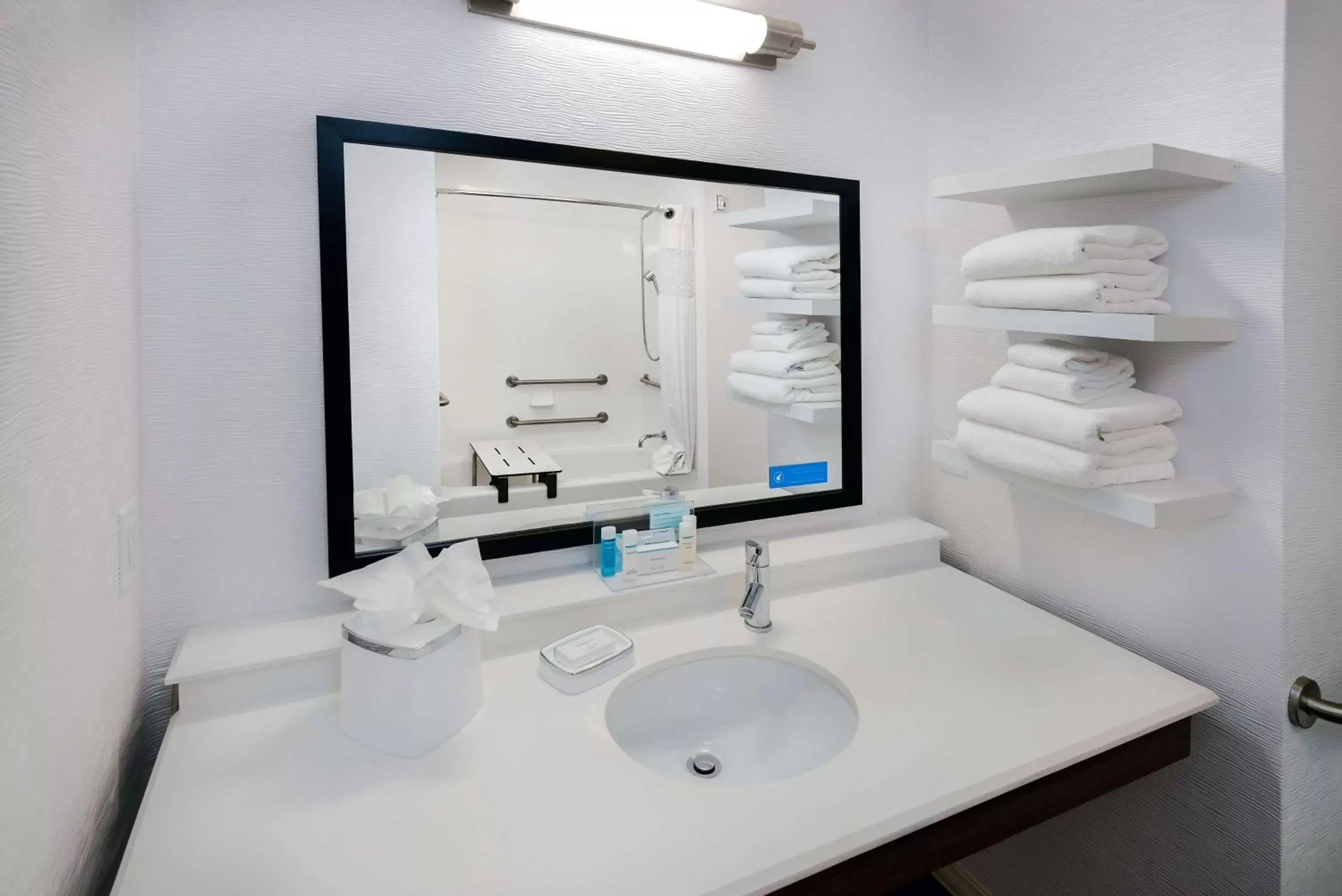 Queen Room - Mobility Accessible/Non-Smoking in Hampton Inn & Suites San Antonio Brooks City Base, TX Queen Room - Mobility Accessible/Non-Smoking in Hampton Inn & Suites San Antonio Brooks City Base, TX