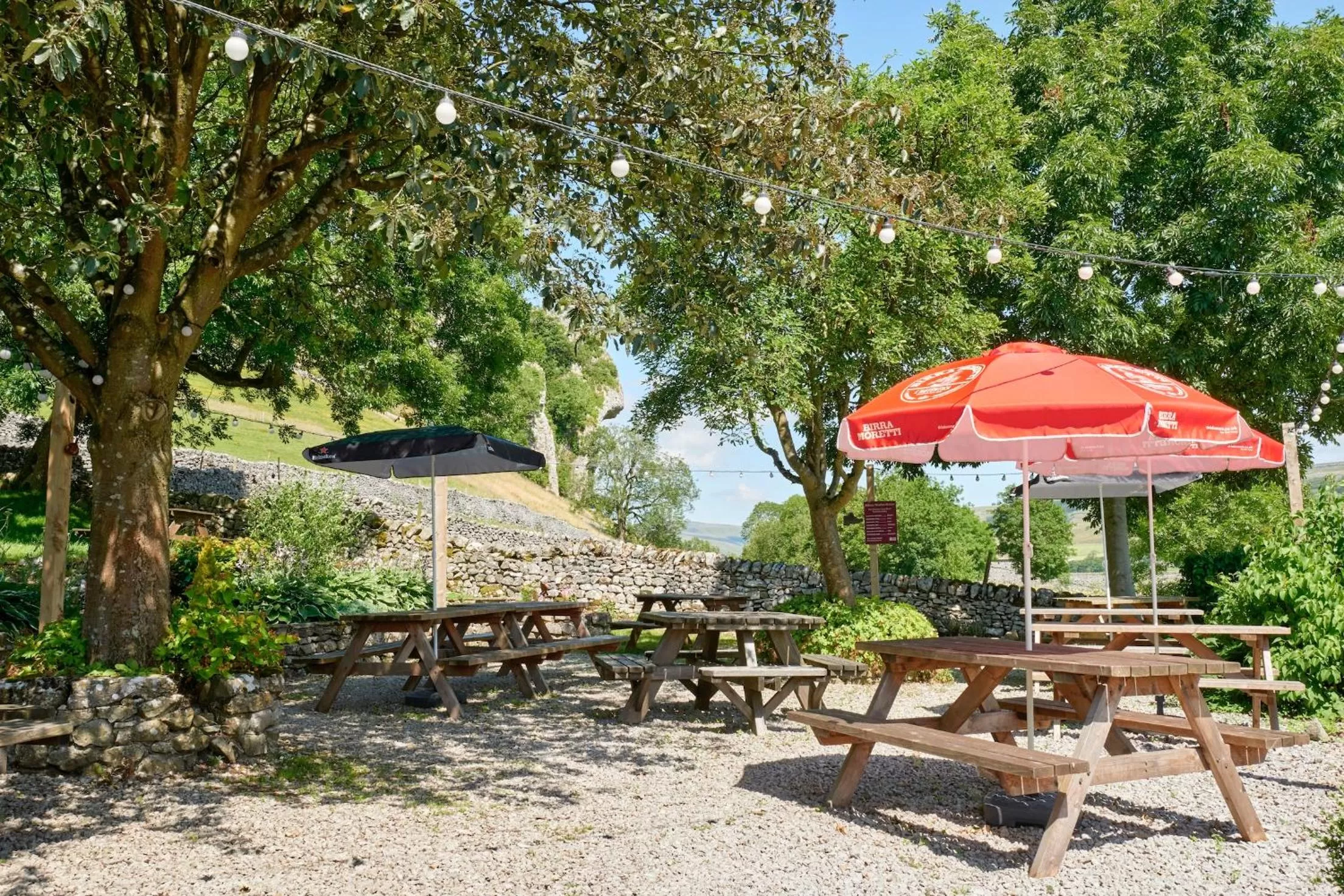 Garden in Tennant Arms Hotel