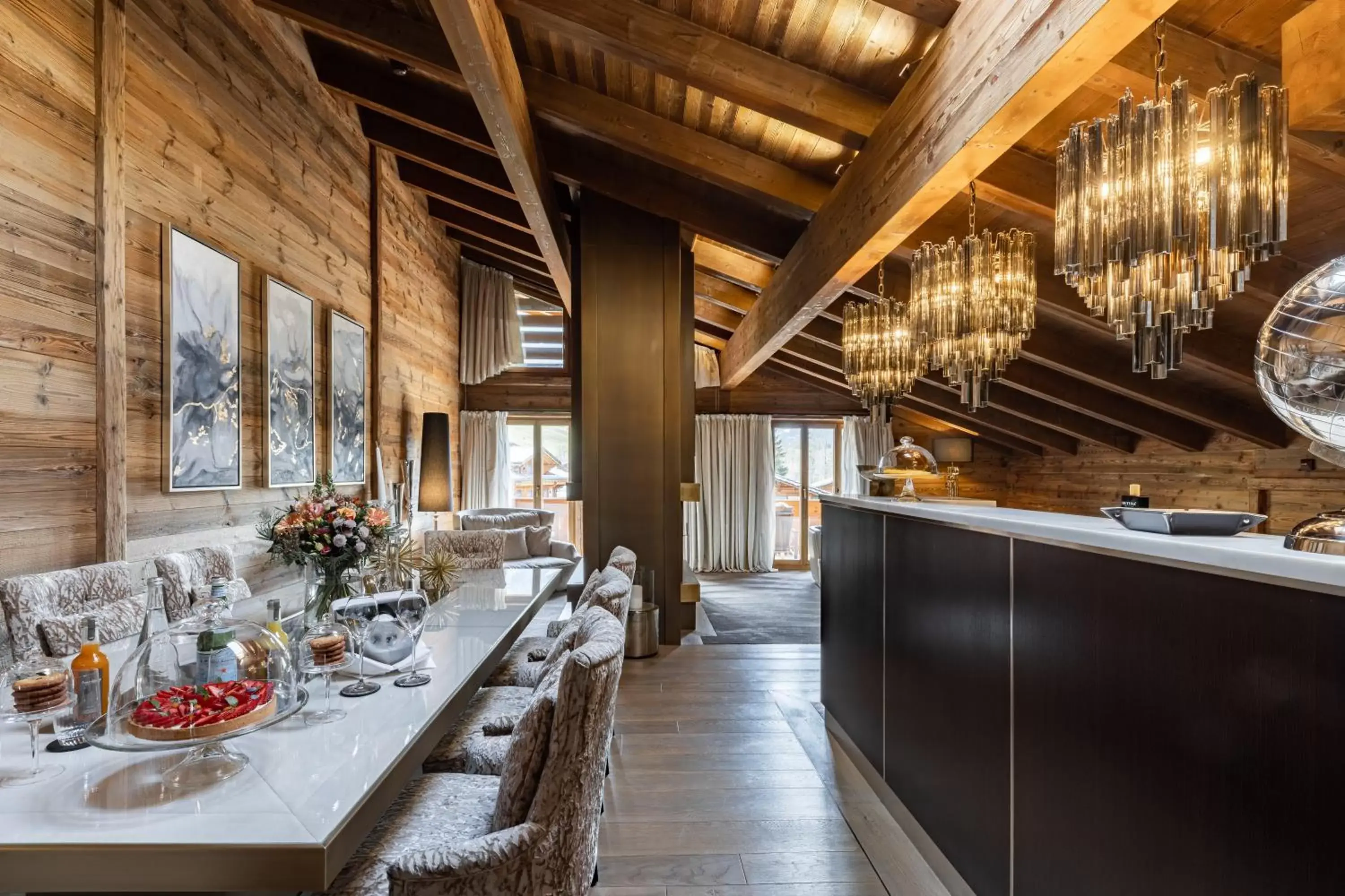 Dining area in Ultima Gstaad