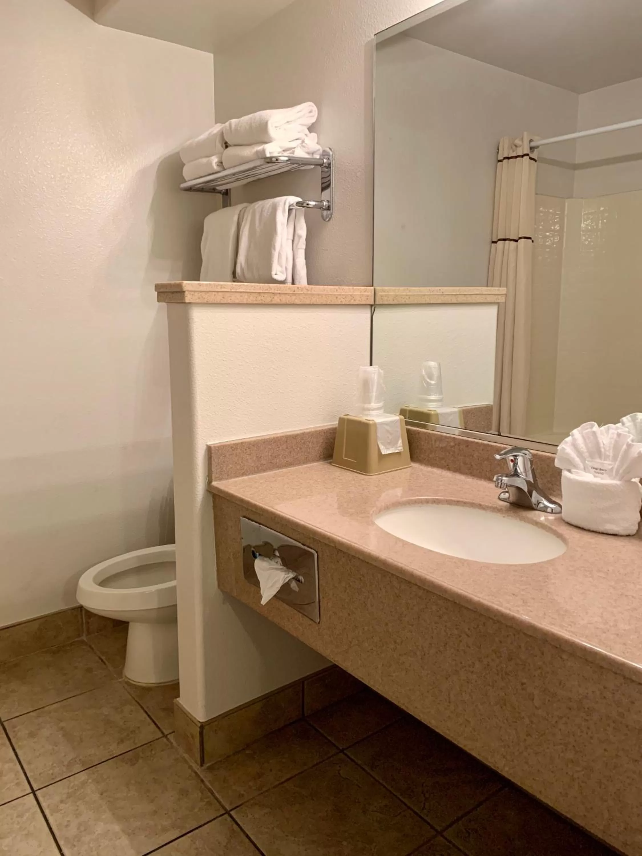 Toilet in St. George Inn and Suites
