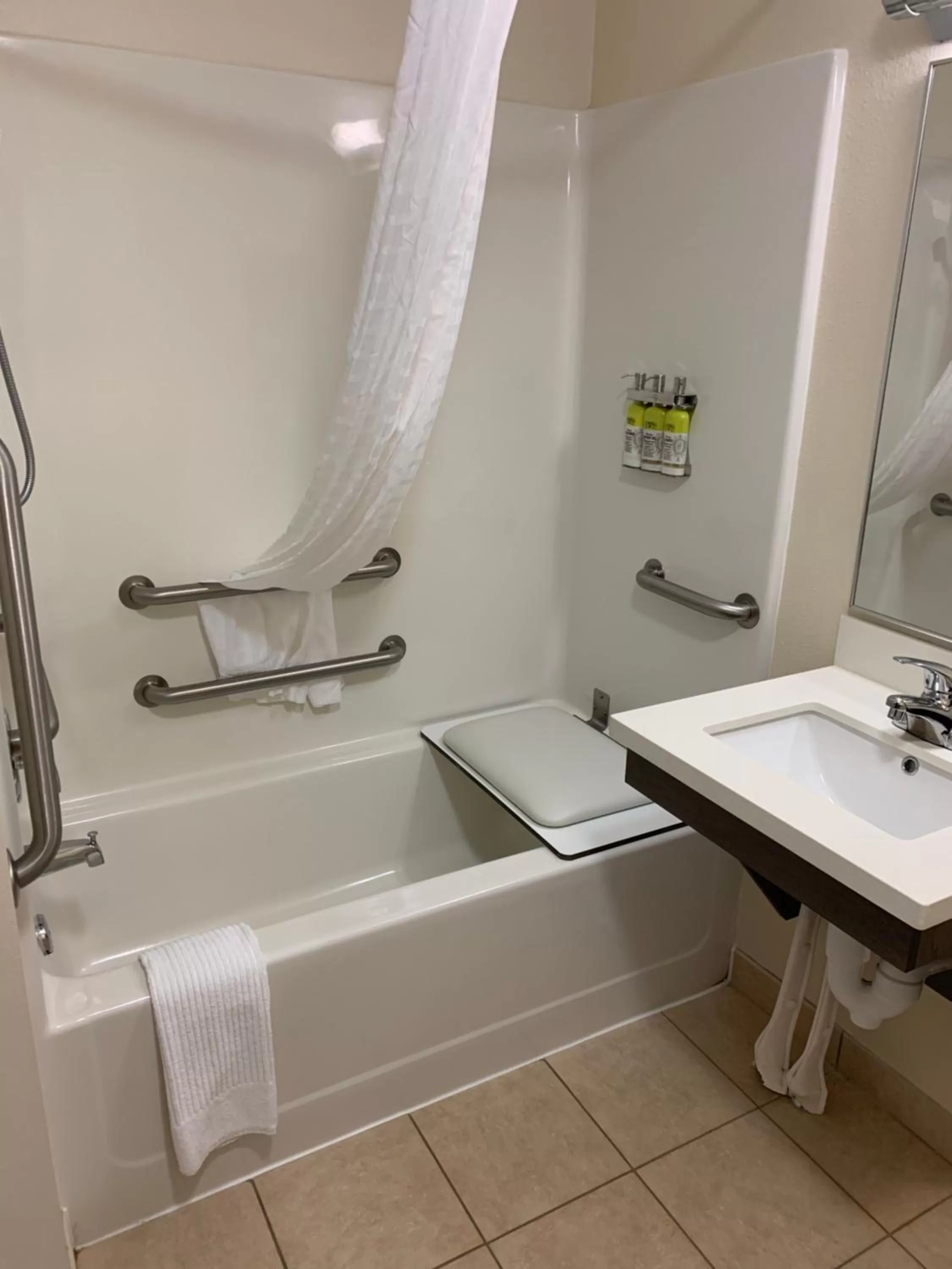 Bathroom in Candlewood Suites Fargo-North Dakota State University by IHG