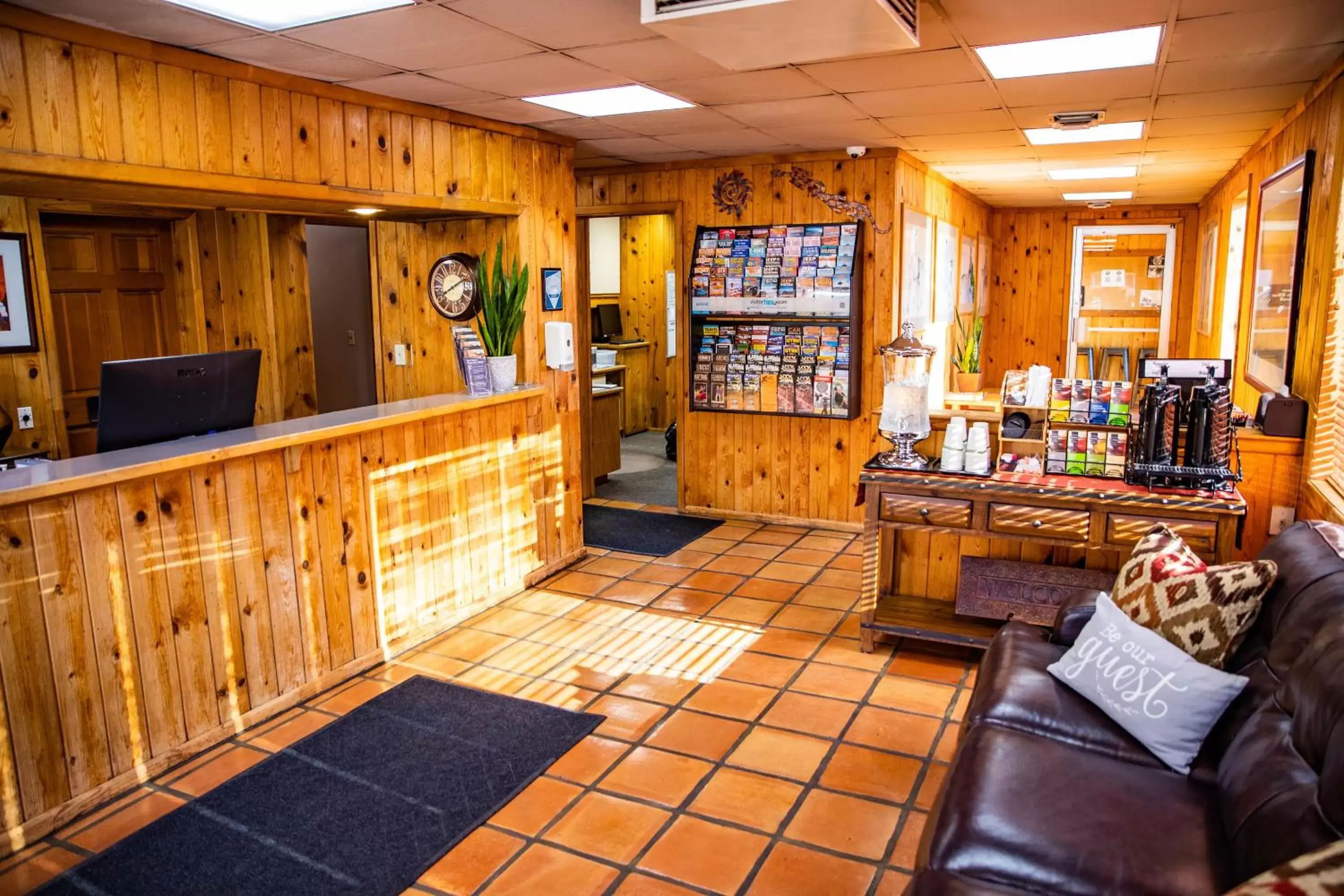 Lobby or reception in Big Horn Lodge