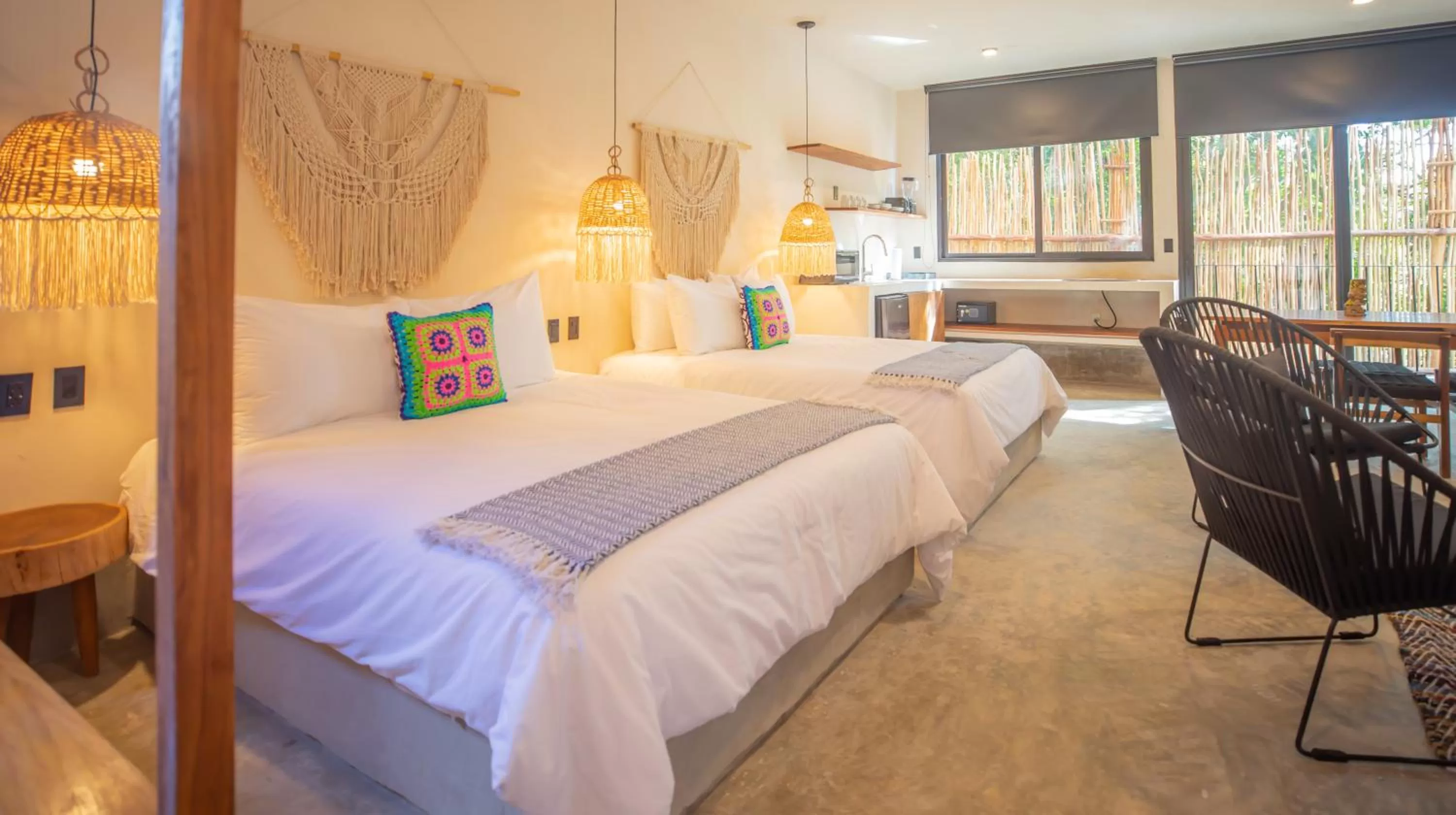 View (from property/room), Bed in Nuee Hotel & Beach Club