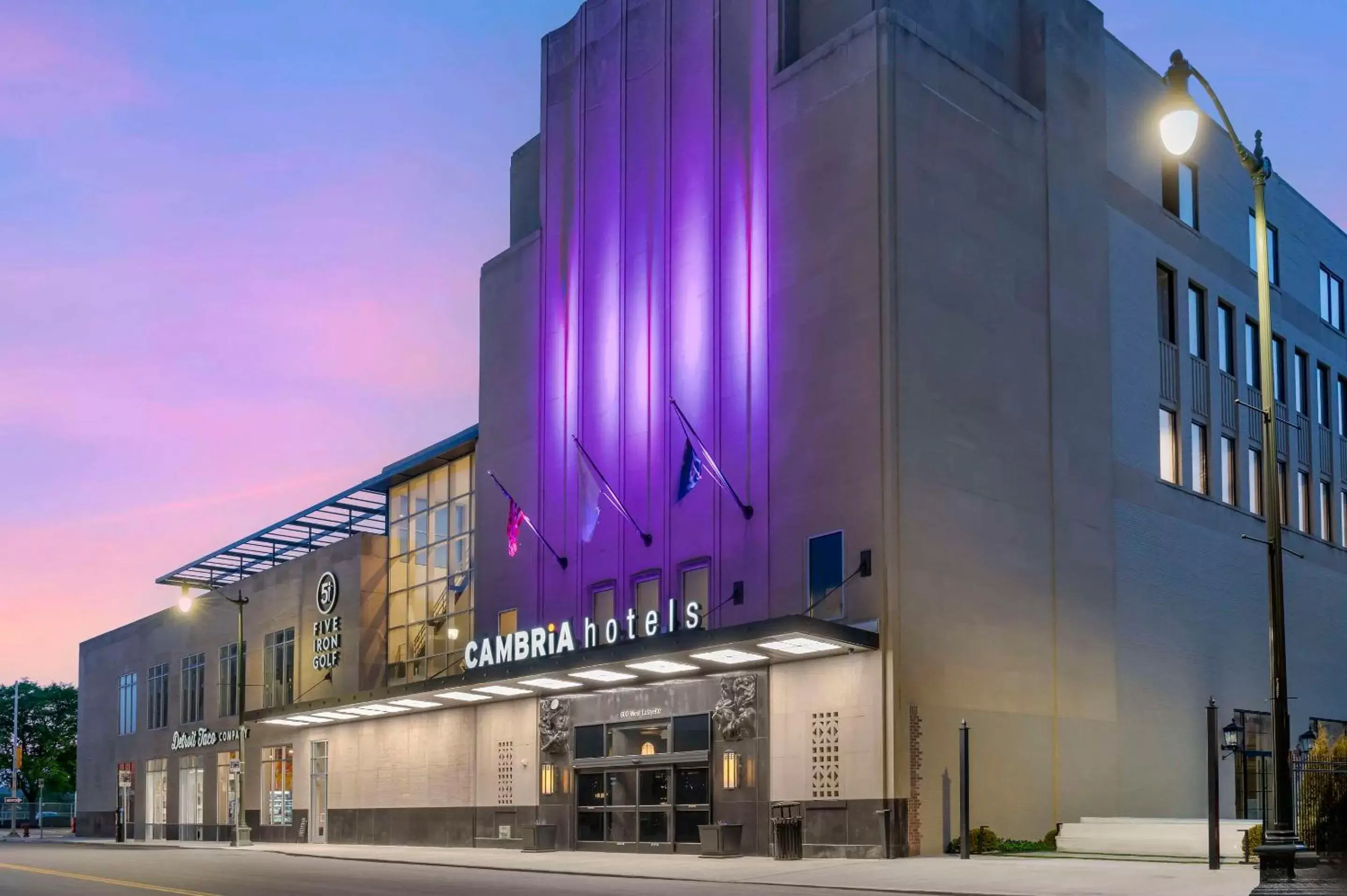 Property Building in Cambria Hotel Detroit Downtown