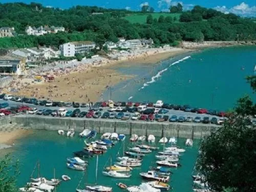 Beach, Bird's-eye View in The Gower Hotel