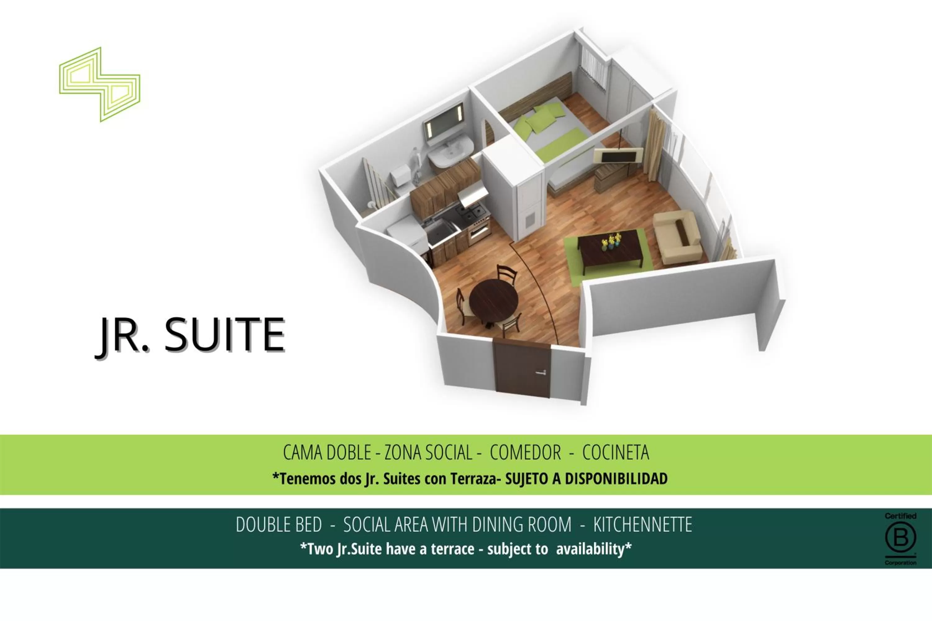 Floor plan in Suites by Vilar América