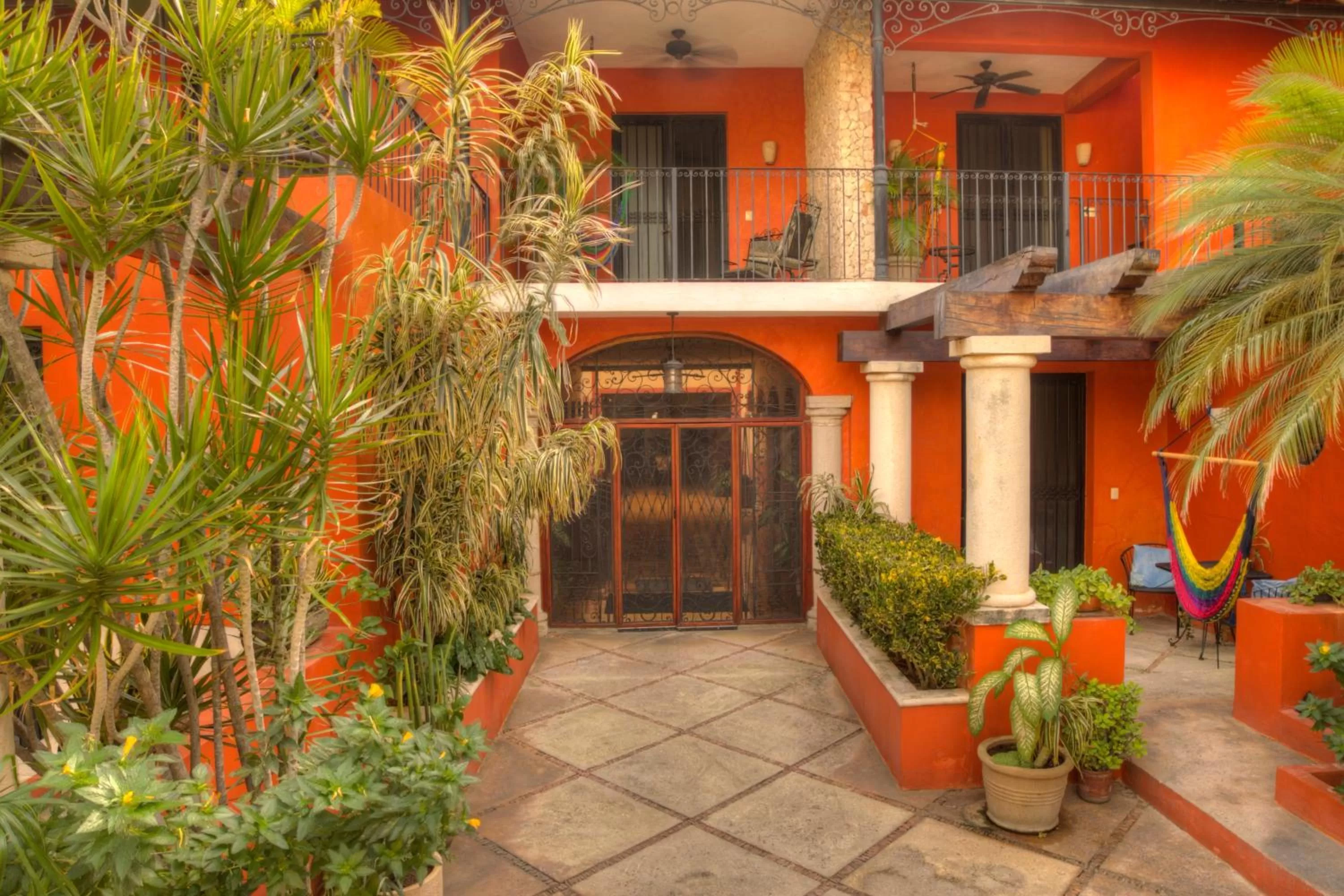 Garden view in Hotel Luz en Yucatan