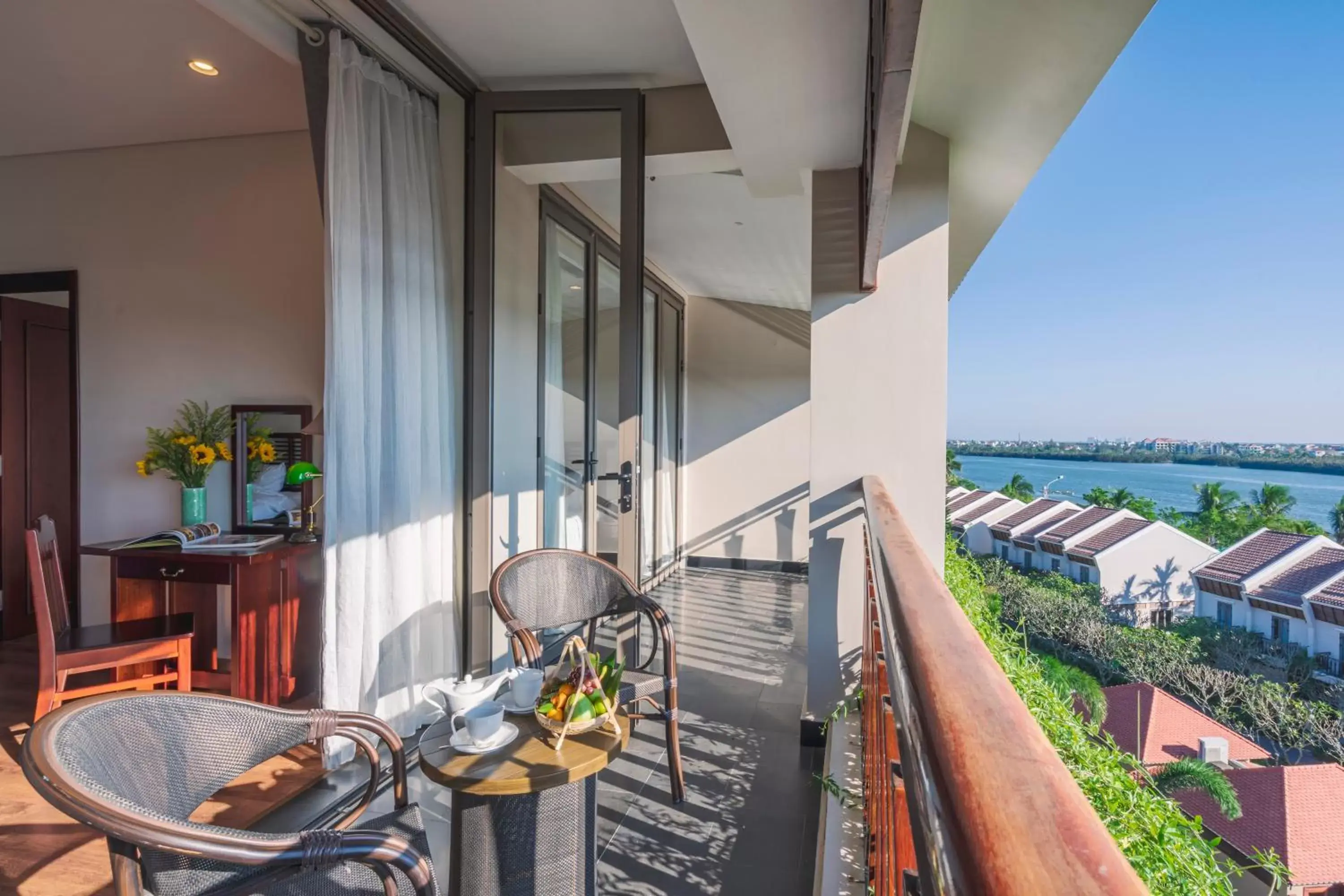 Balcony/Terrace in Silk Sense Hoi An River Resort