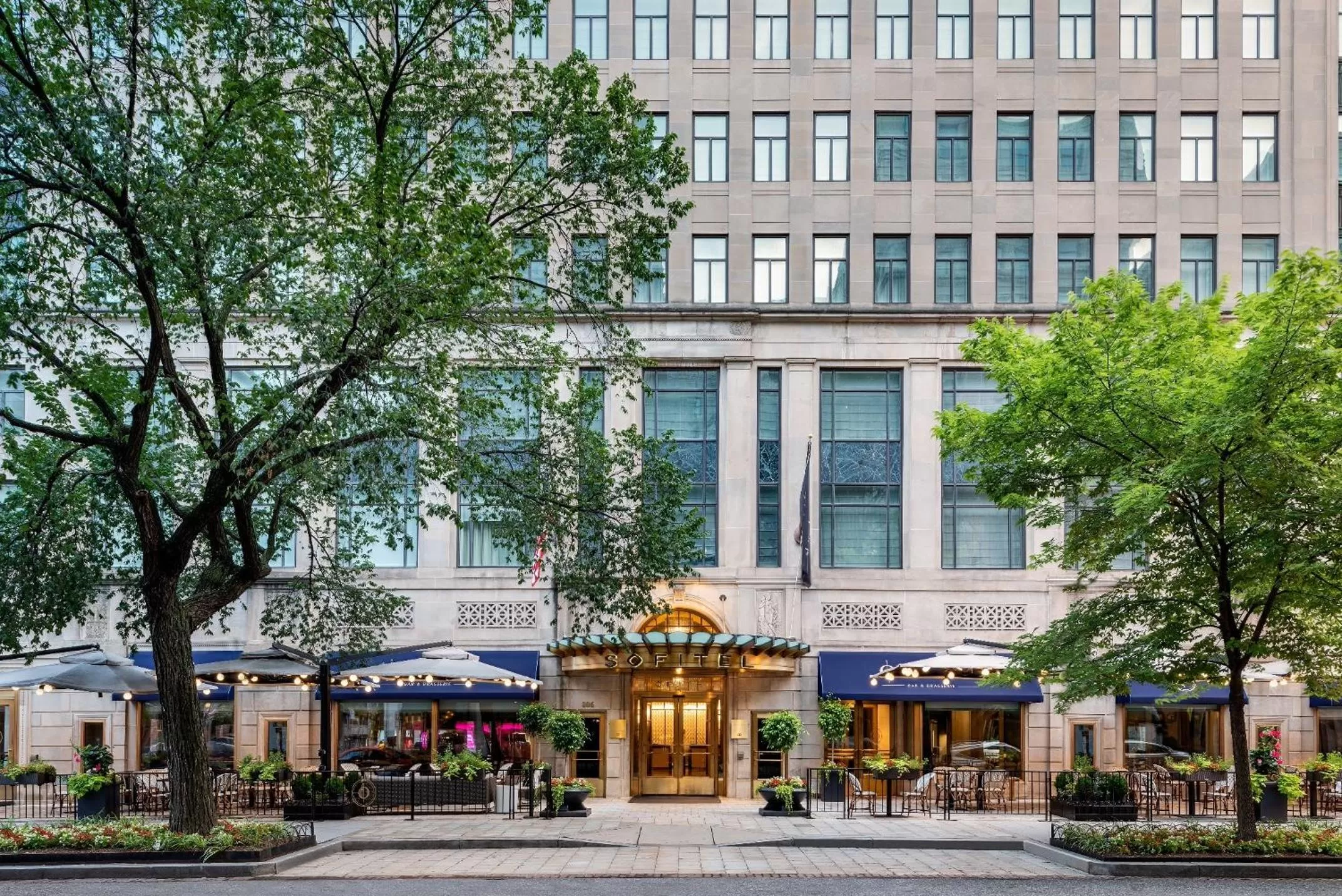 Facade/entrance in Sofitel Lafayette Square Washington DC