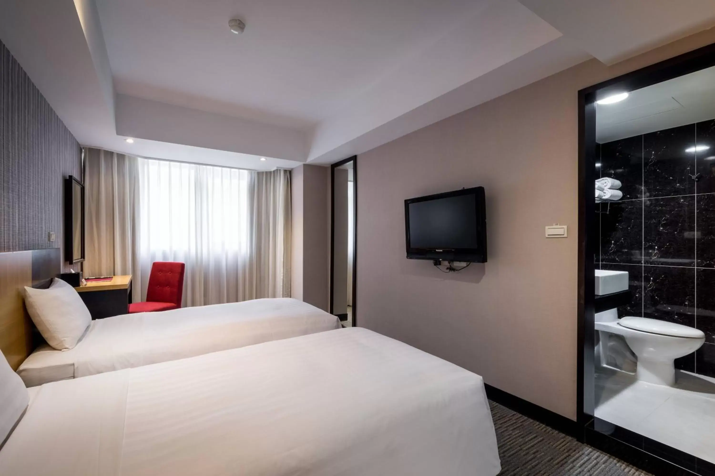 Bed in 台北碧瑤飯店 Hotel B Bed in 台北碧瑤飯店 Hotel B