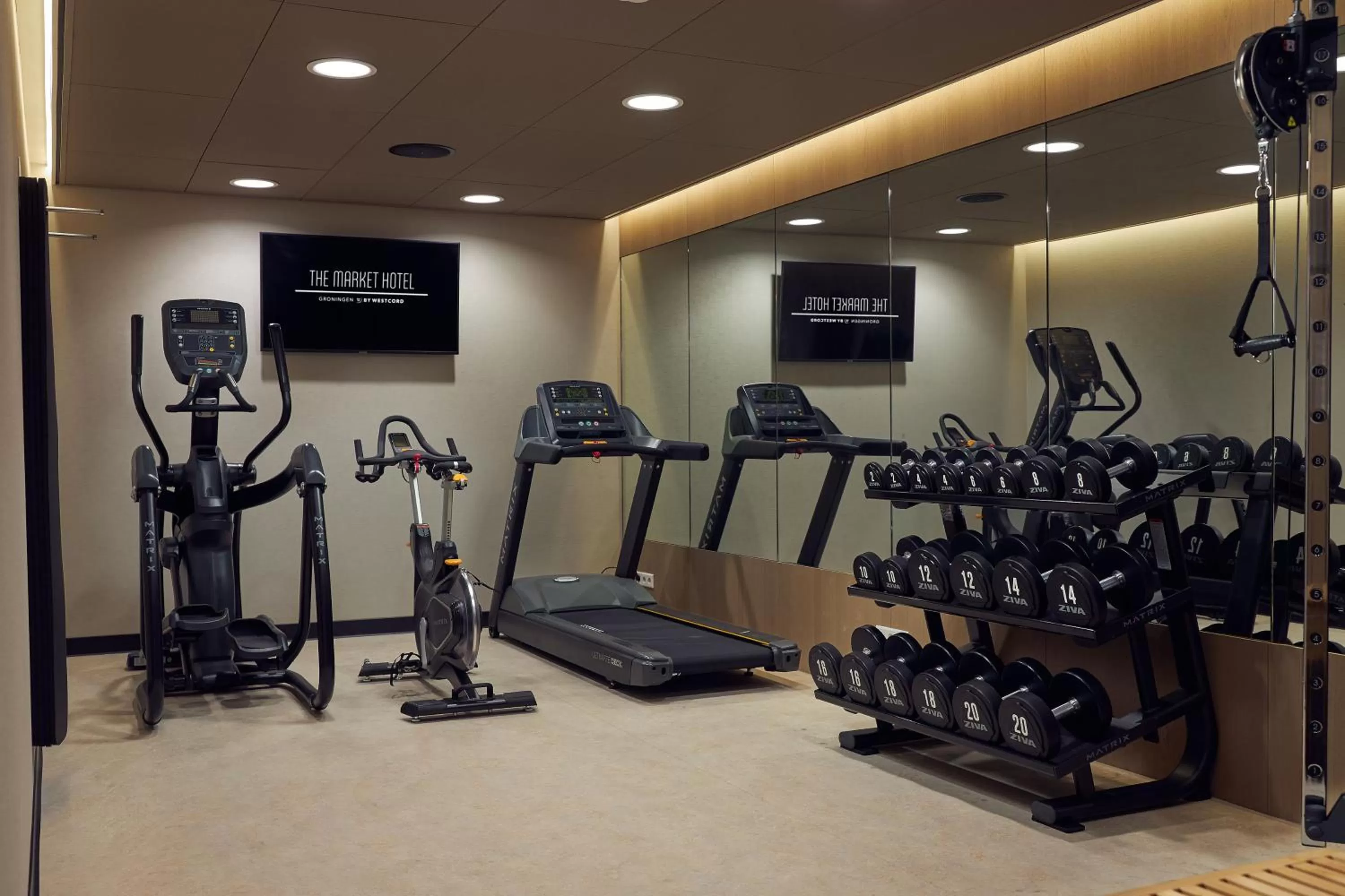 Fitness centre/facilities in The Market Hotel