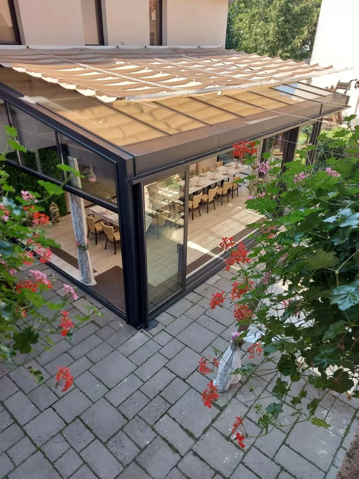 Patio in Hotel Litovel