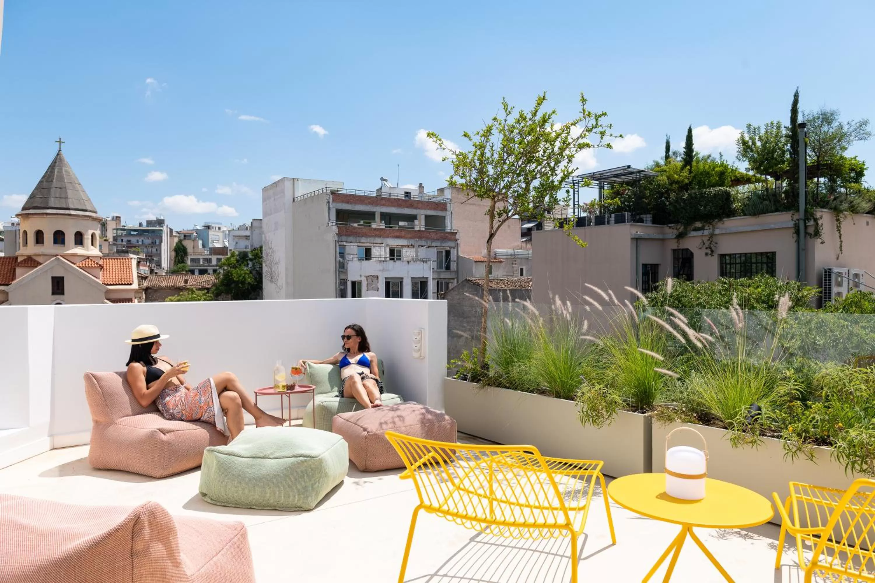 Patio in Alkima Athens Wellness Stay