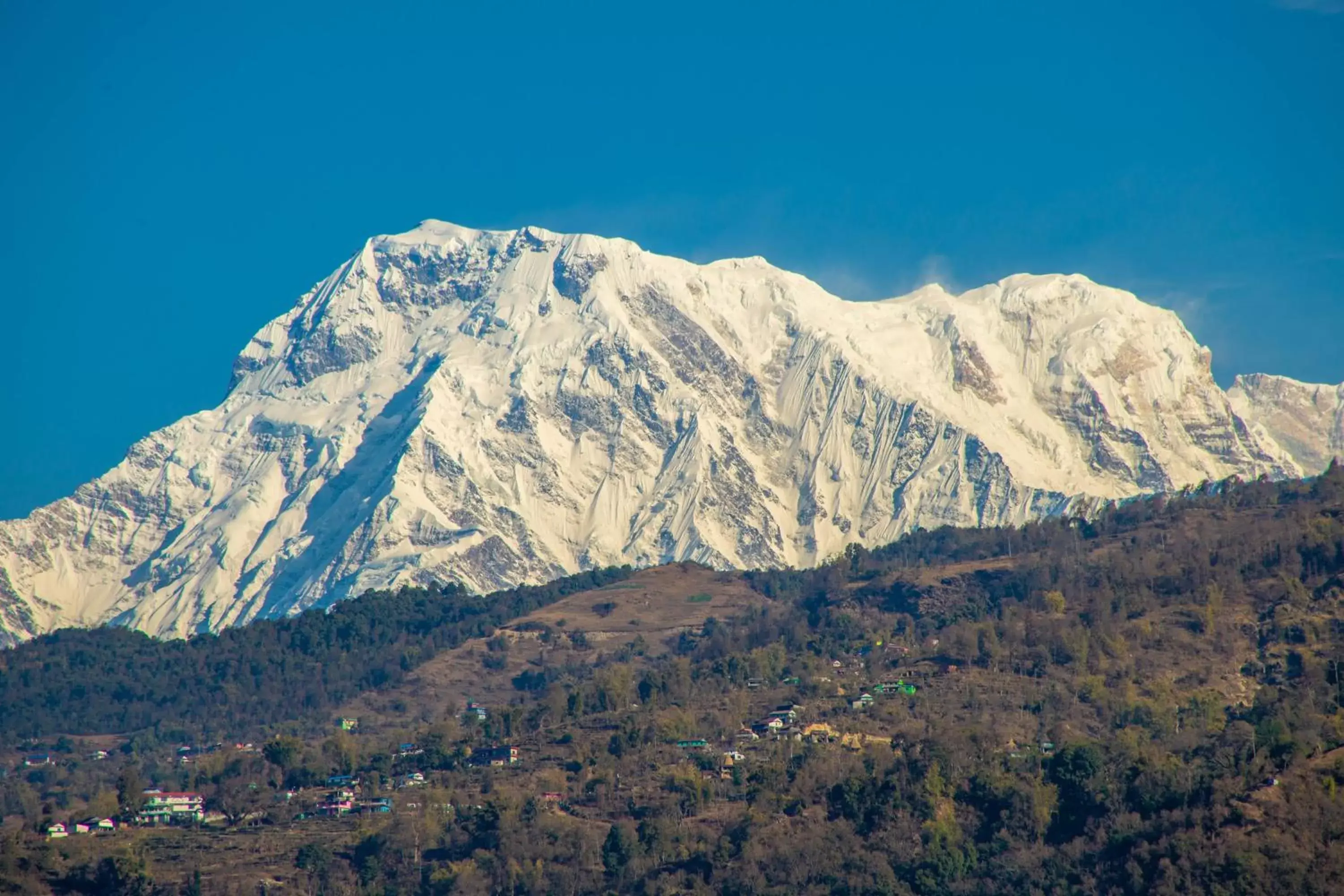 Mountain view, Natural Landscape in Landmark Pokhara