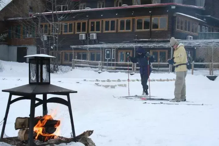 Area and facilities, Winter in Auberge du Lac Morency