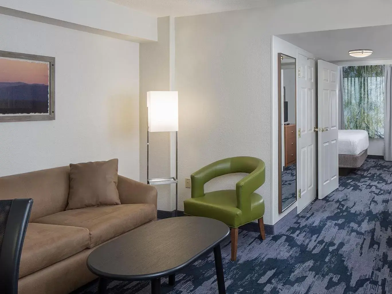 Living room, Seating Area in Fairfield Inn & Suites by Marriott Orlando Lake Buena Vista