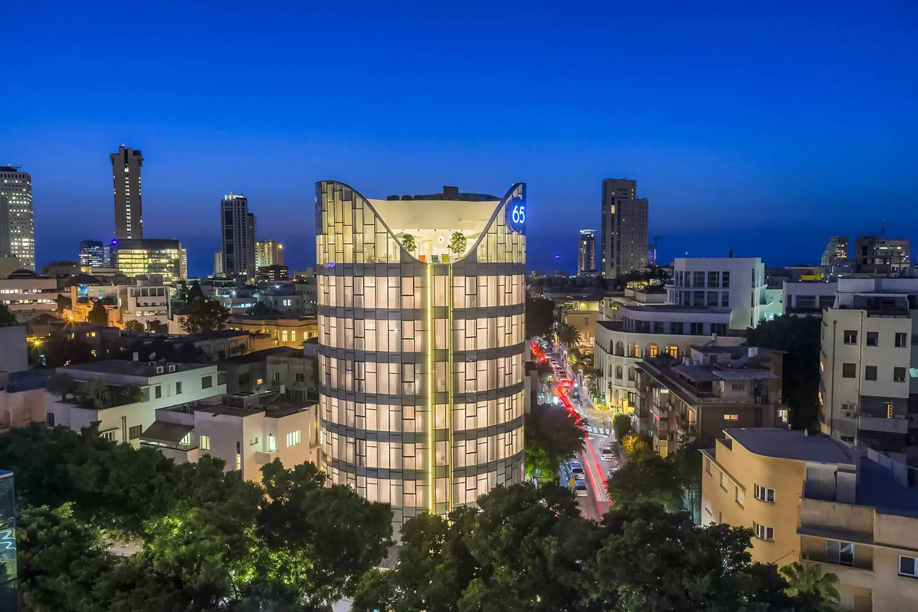 Bird's eye view in 65 Hotel, Rothschild Tel Aviv - an Atlas Boutique Hotel