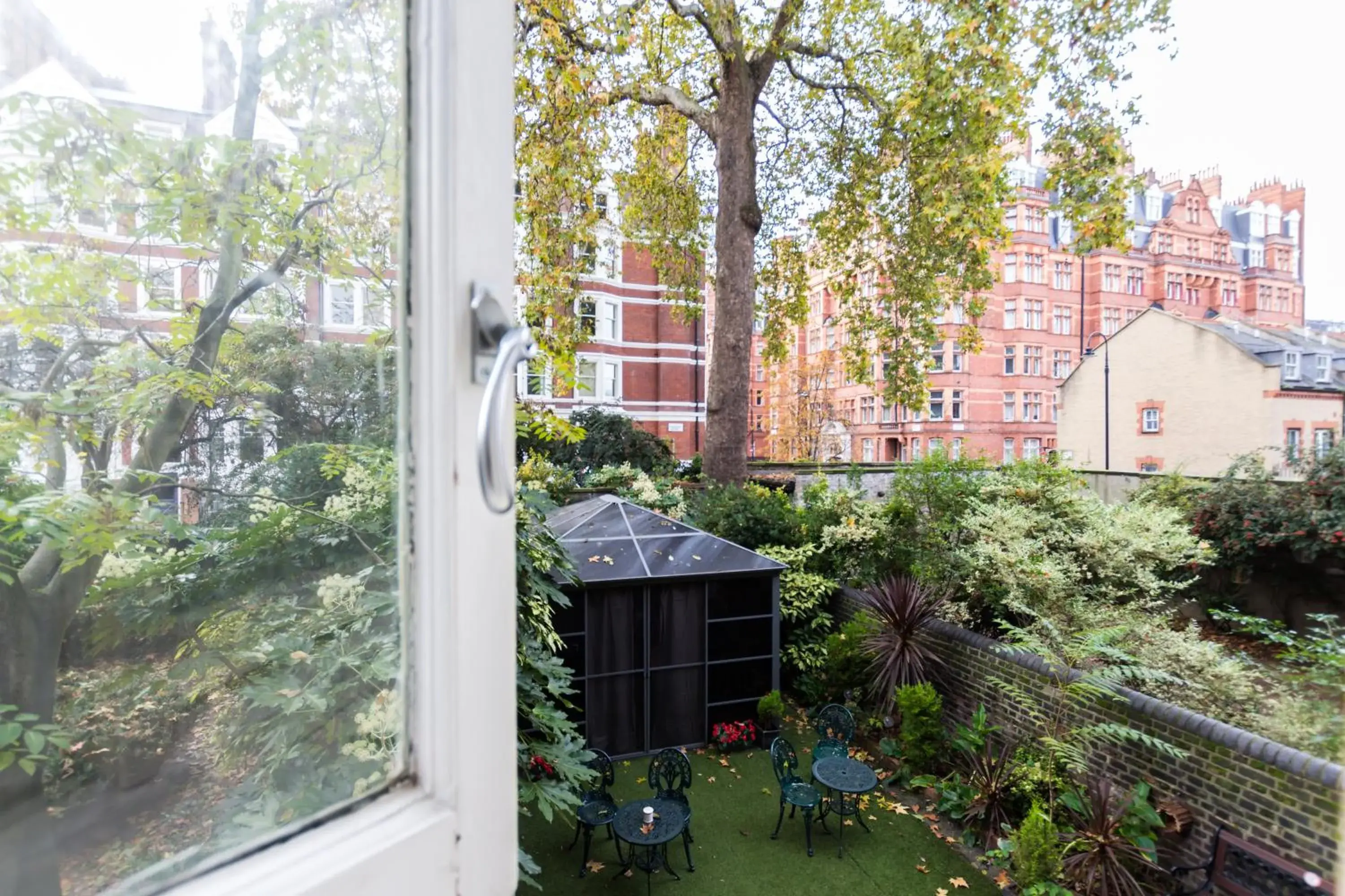 Garden view in Arosfa Hotel London by Compass Hospitality