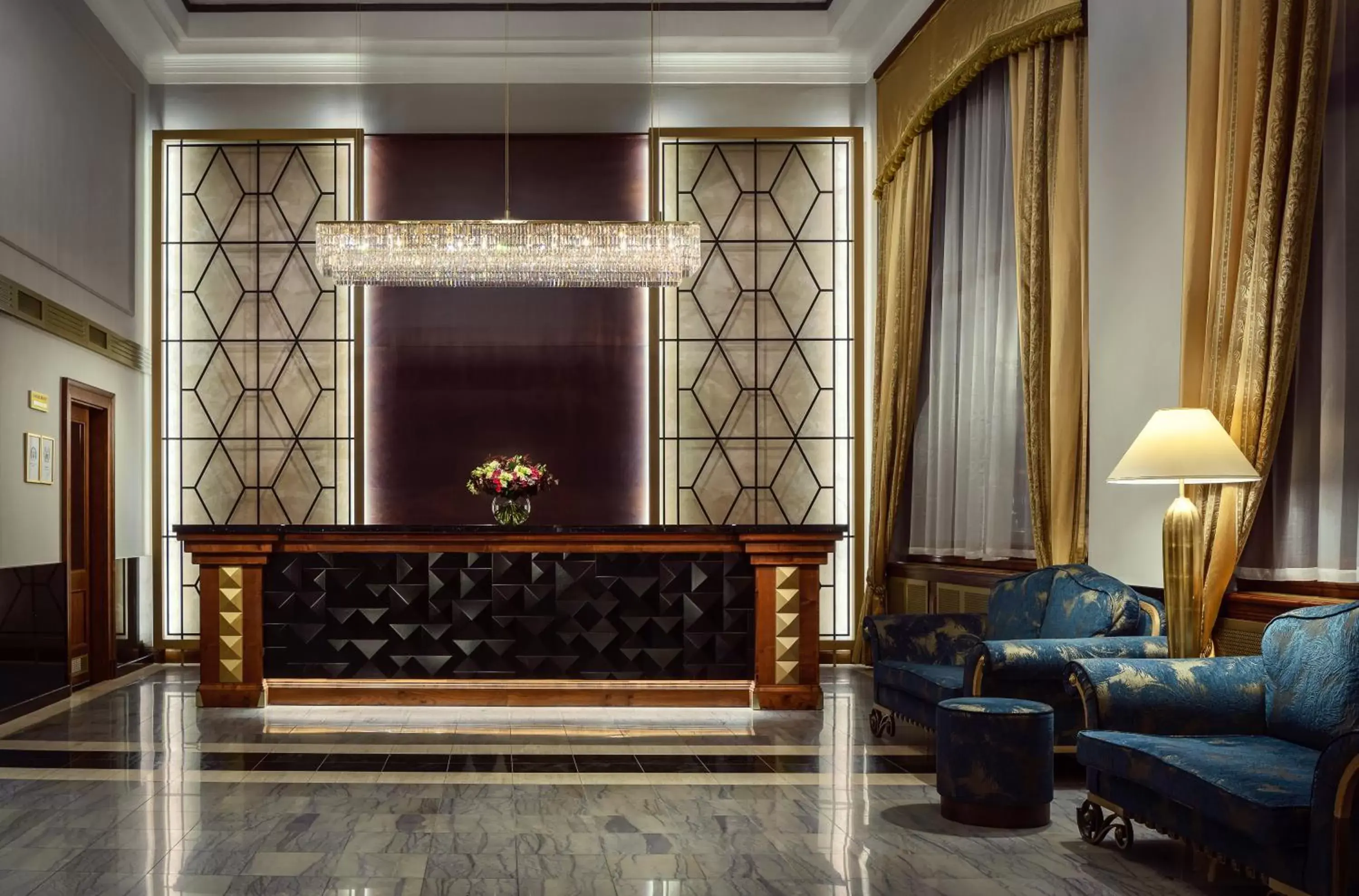 Lobby or reception, Lobby/Reception in Art Deco Imperial Hotel