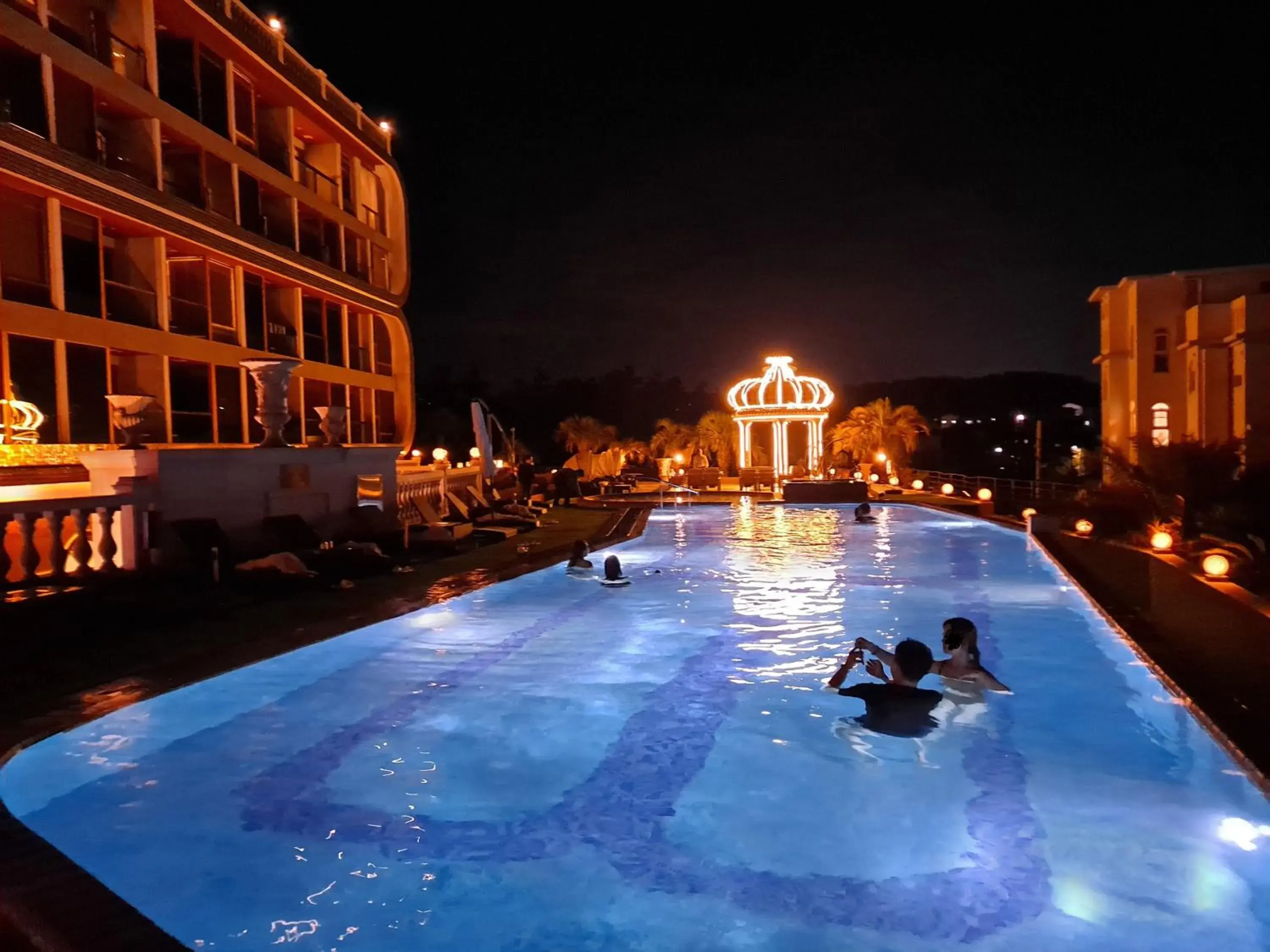 Night, Swimming Pool in GoldOne Hotel & Suites