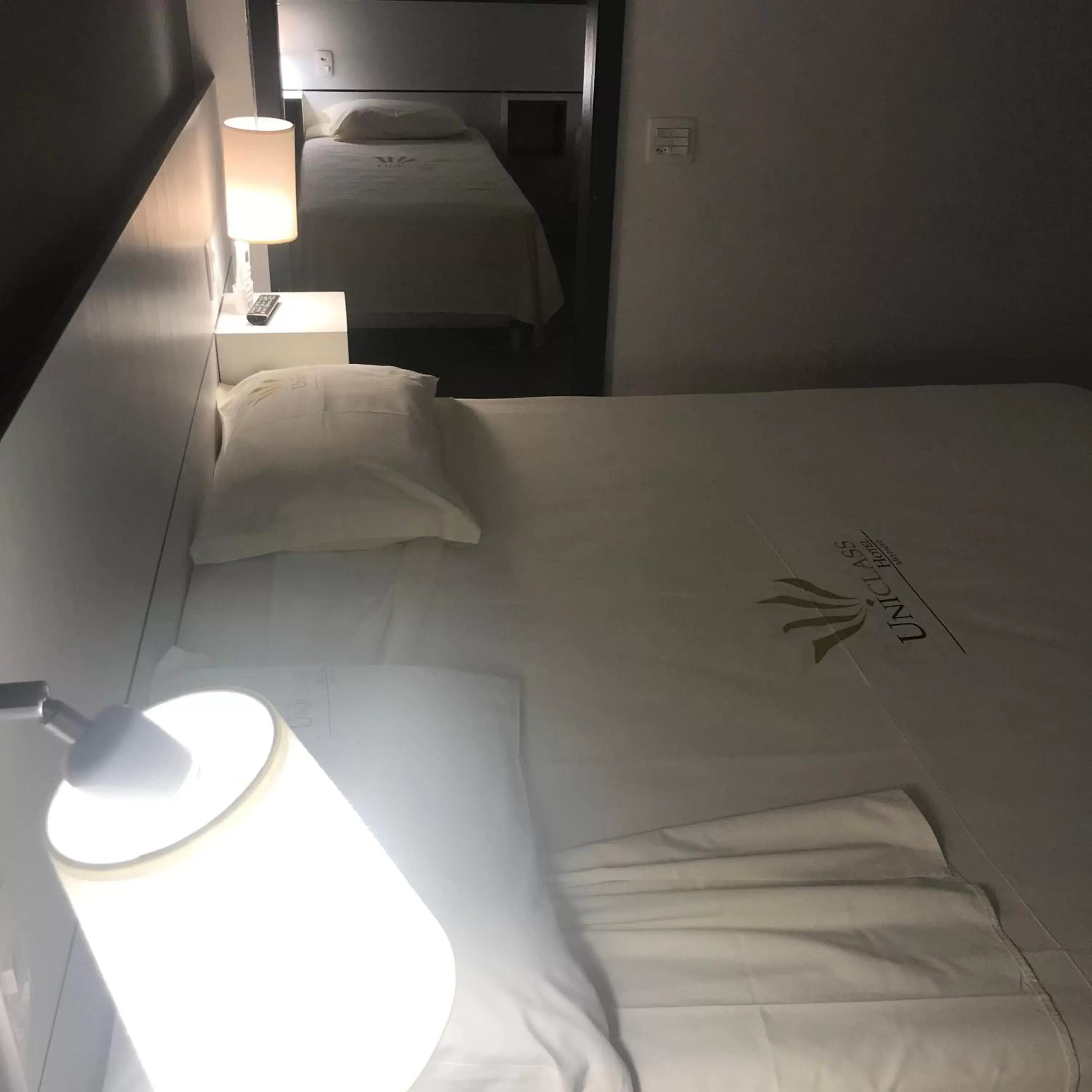 Bed in Uniclass Hotel Pinheiros