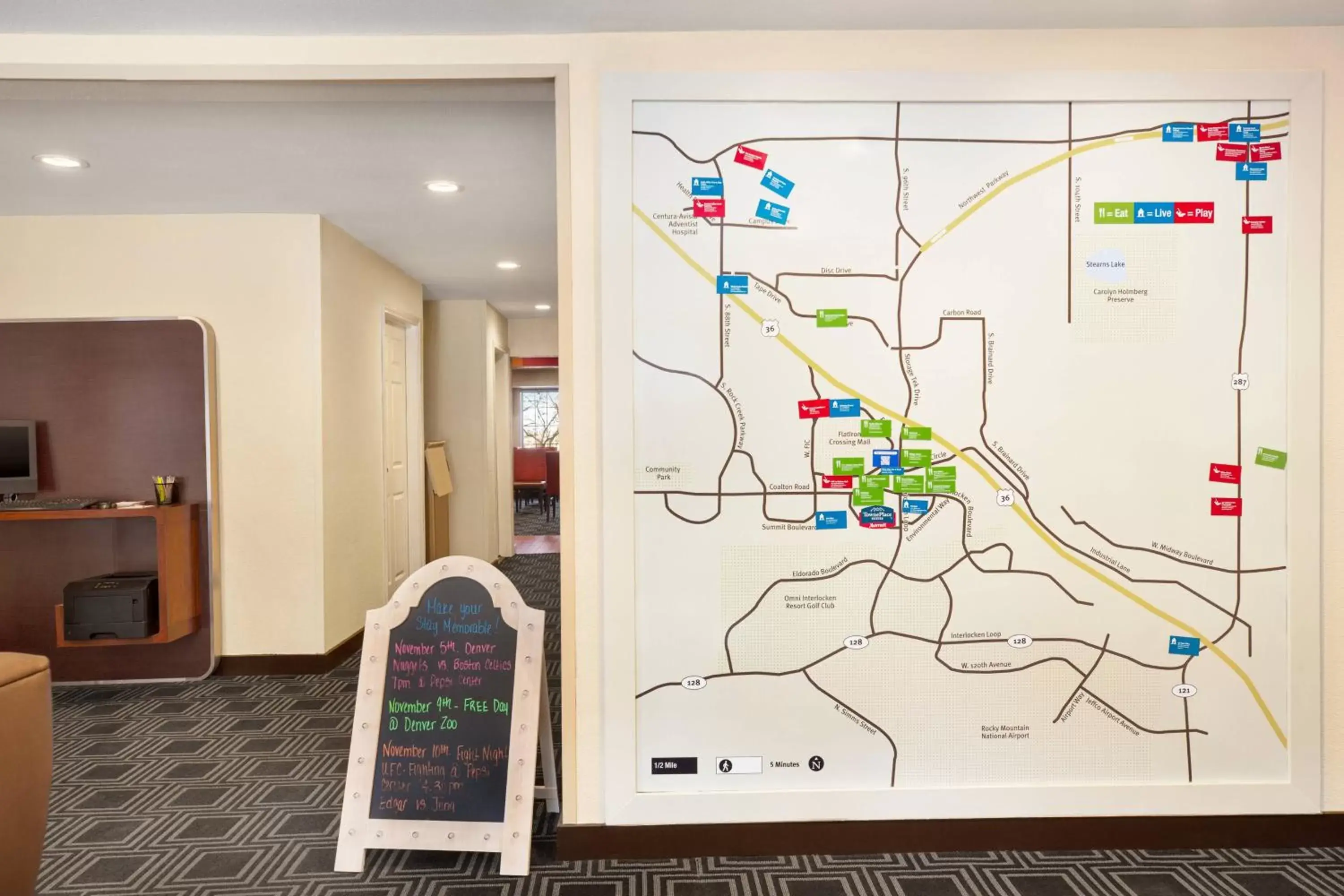 Location, Floor Plan in TownePlace Suites by Marriott Boulder Broomfield/Interlocken