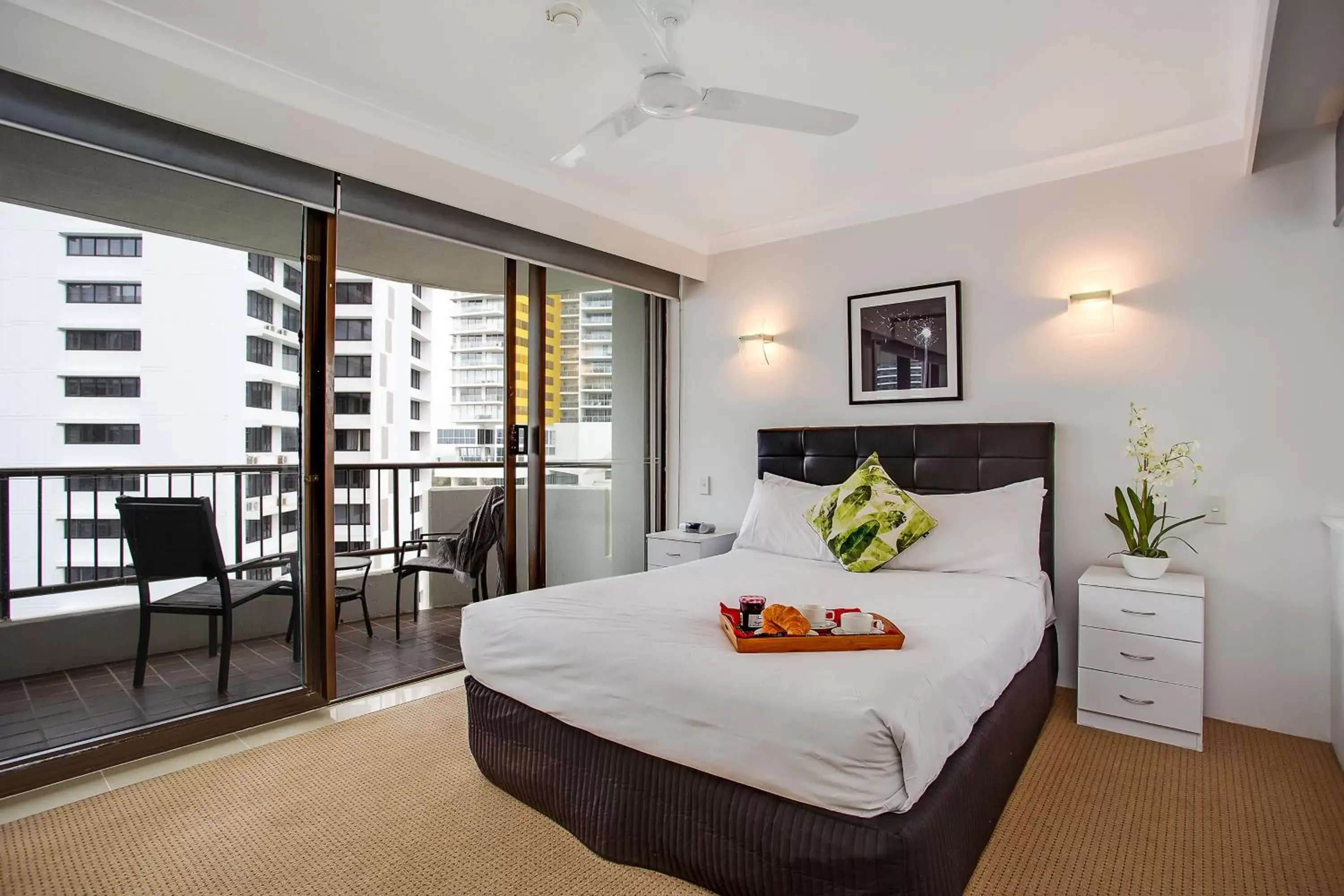 Bed in Broadbeach Pacific Resort