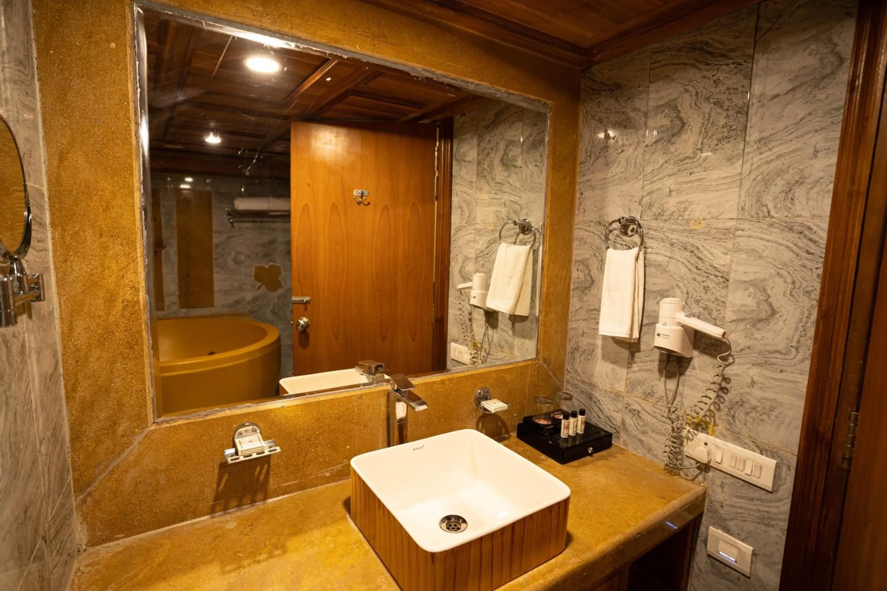 Bathroom in Chokhi Dhani - The Palace Hotel