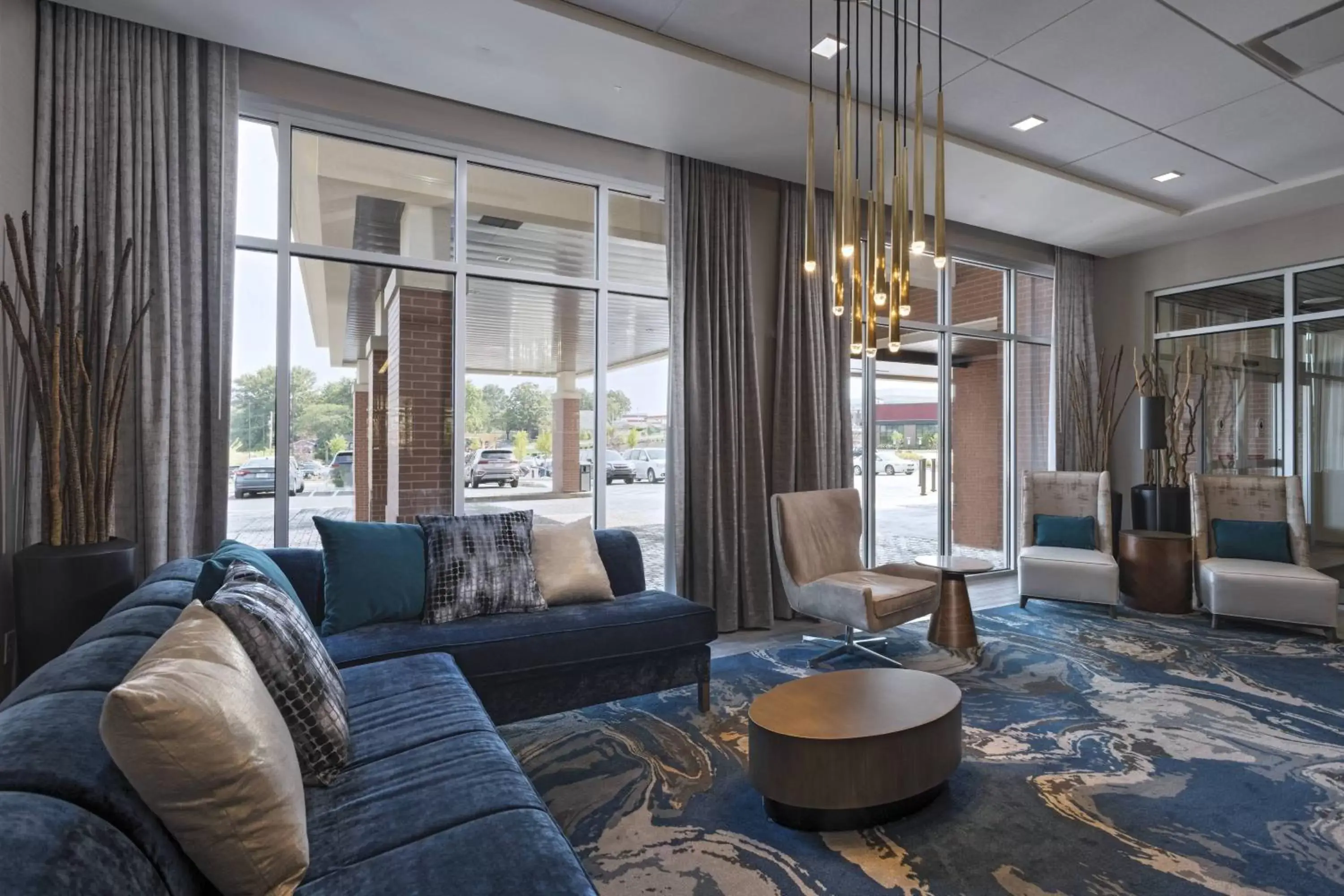 Lobby or reception, Seating Area in Courtyard St. Louis Brentwood